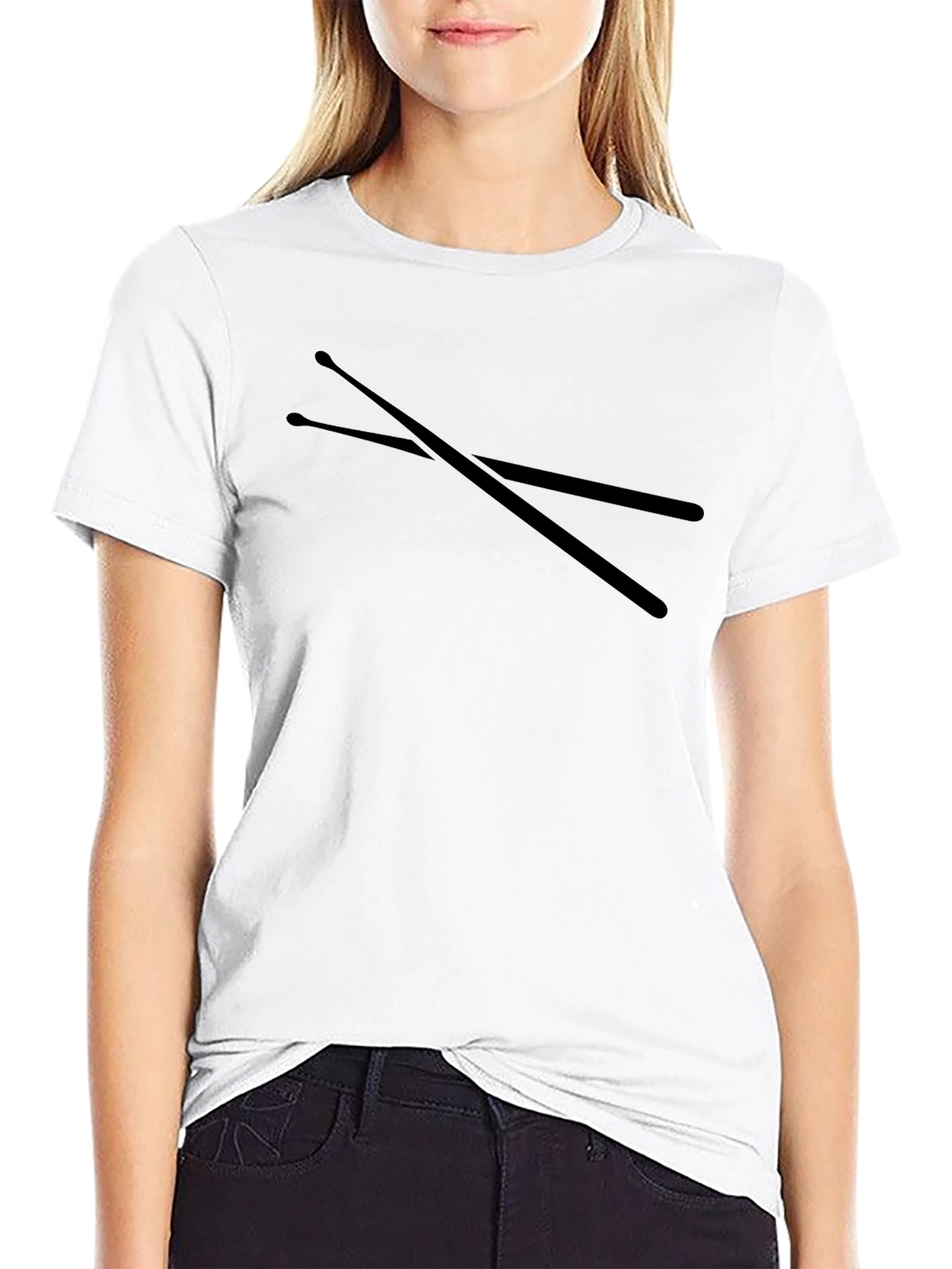 Drumstick Graphic Black T-Shirt