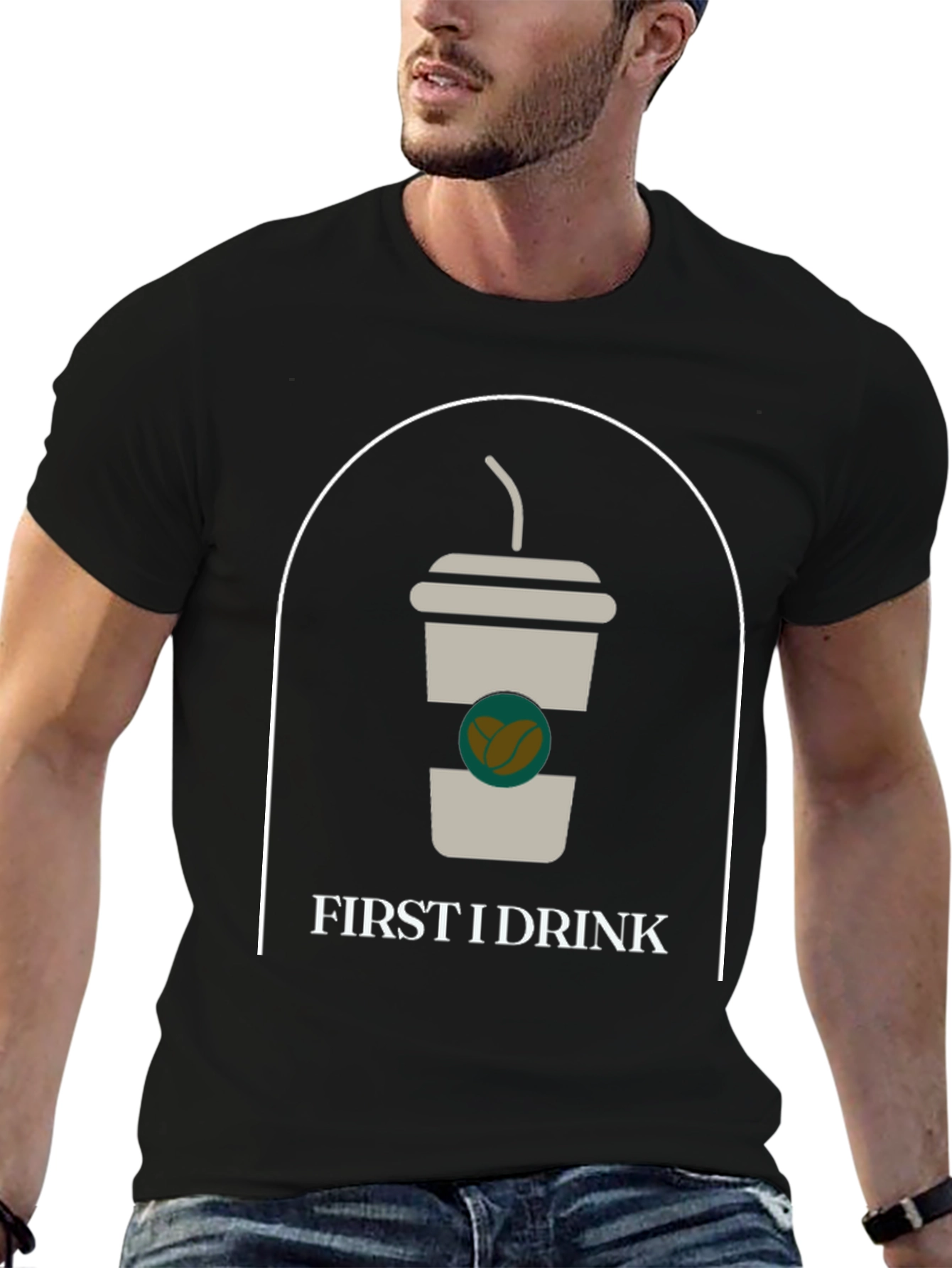 First I Drink Graphic Tee
