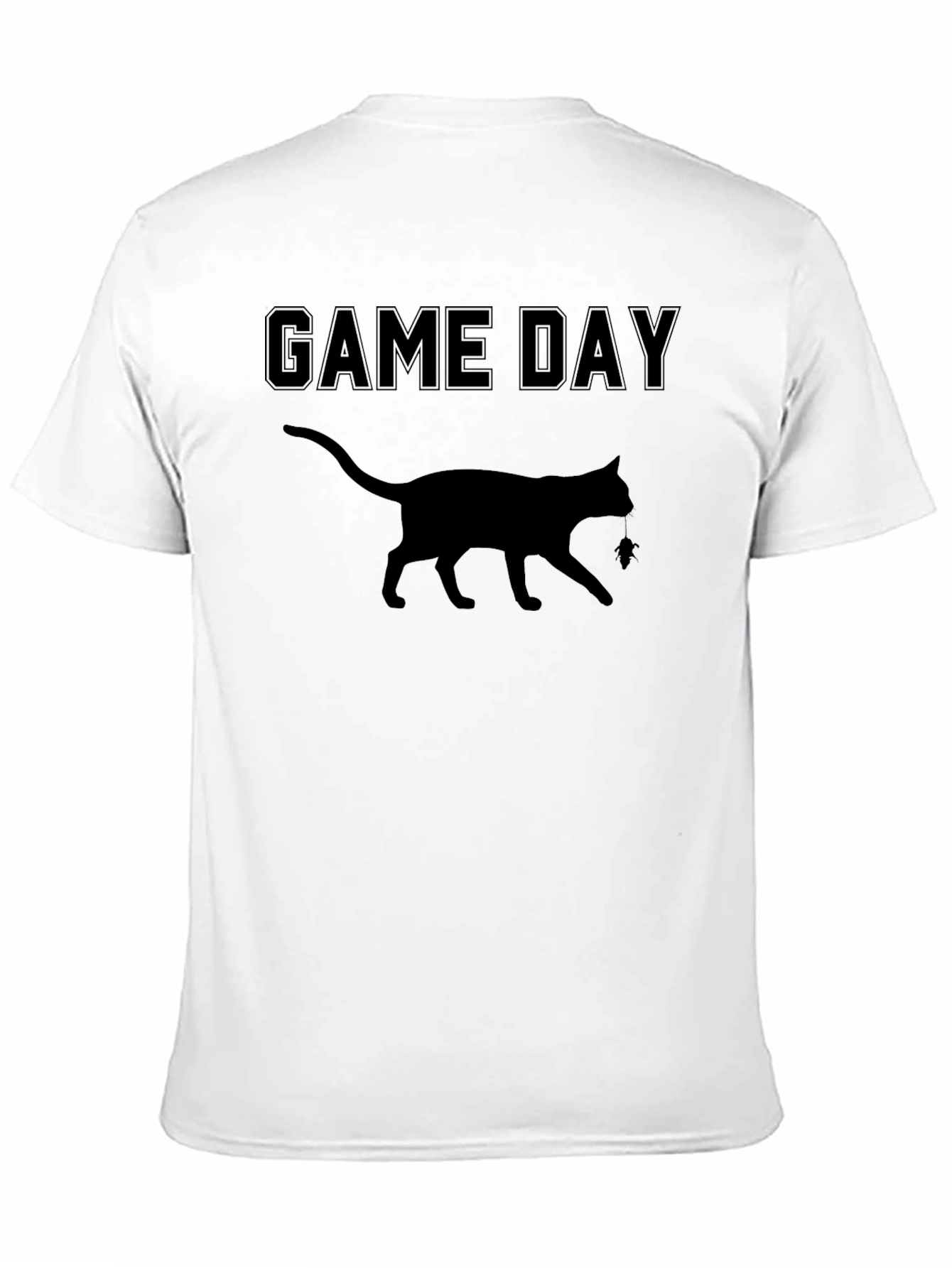 Game Day Cat Graphic T-Shirt - Soft Cotton Blend