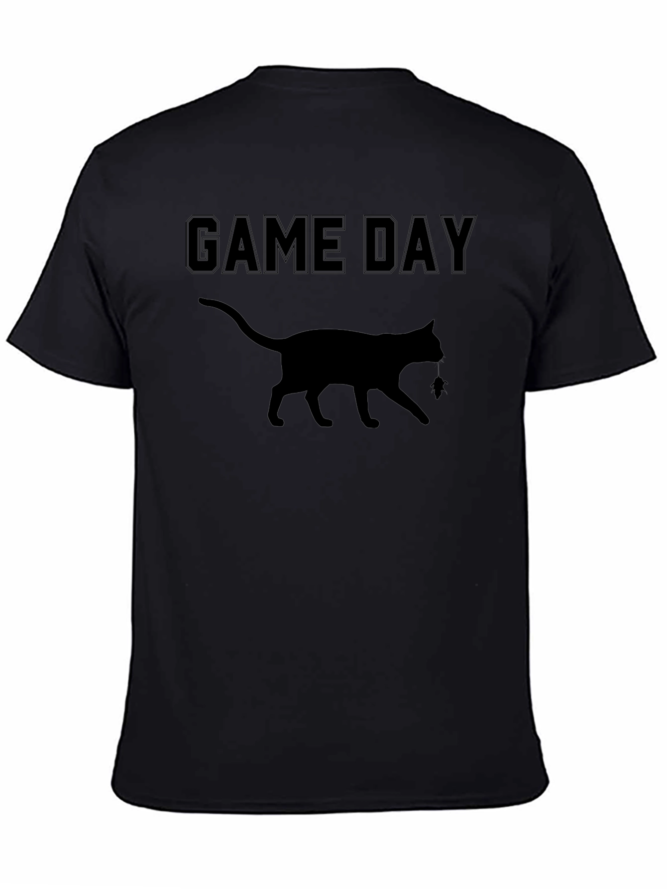 Game Day Cat Graphic T-Shirt - Soft Cotton Blend