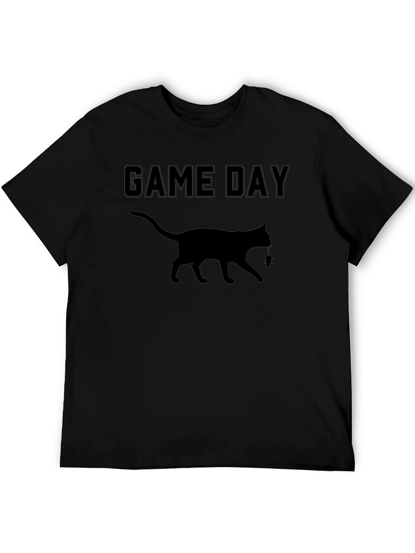 Game Day Cat Graphic T-Shirt - Soft Cotton Blend