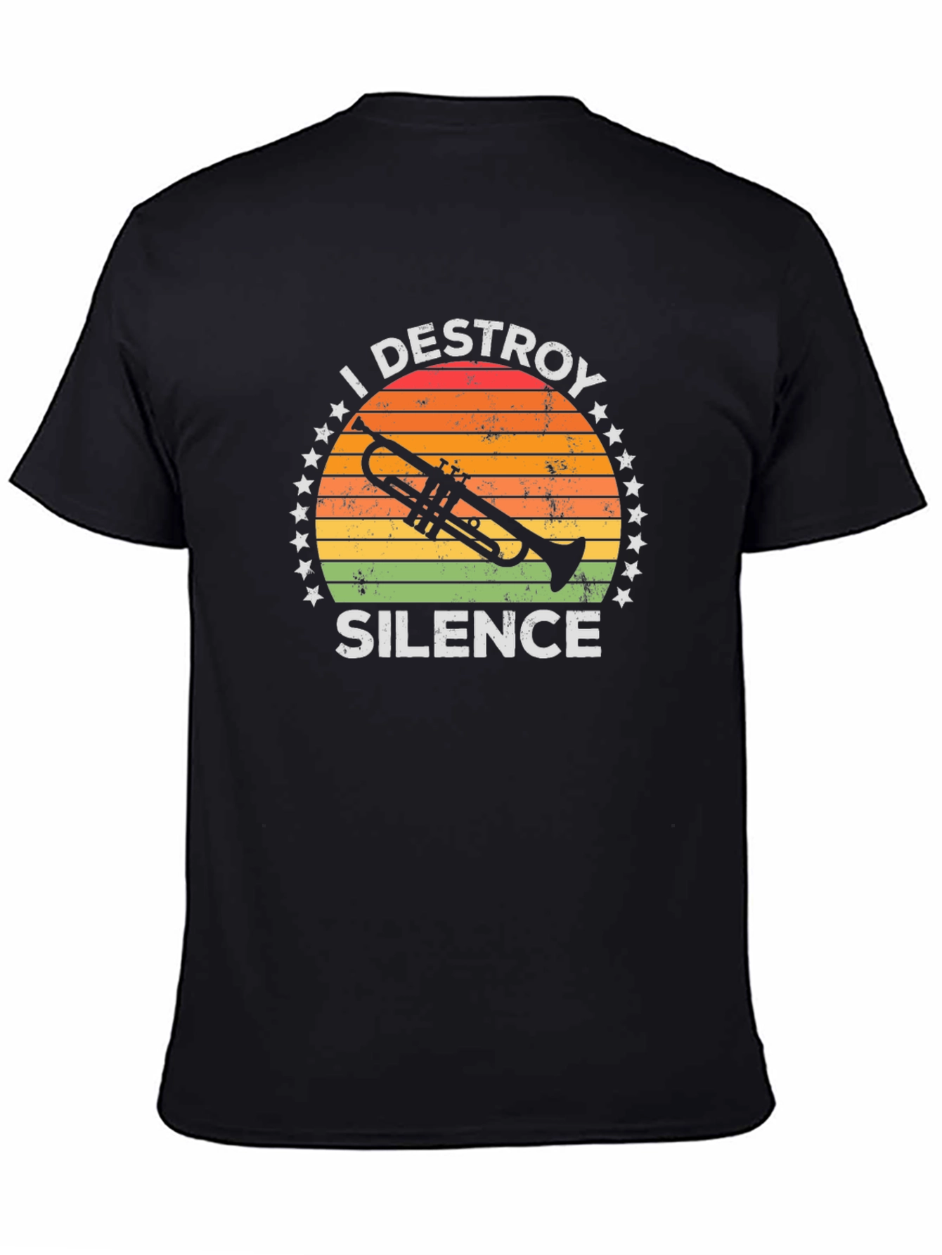 I Destroy Silence Trumpet T-Shirt