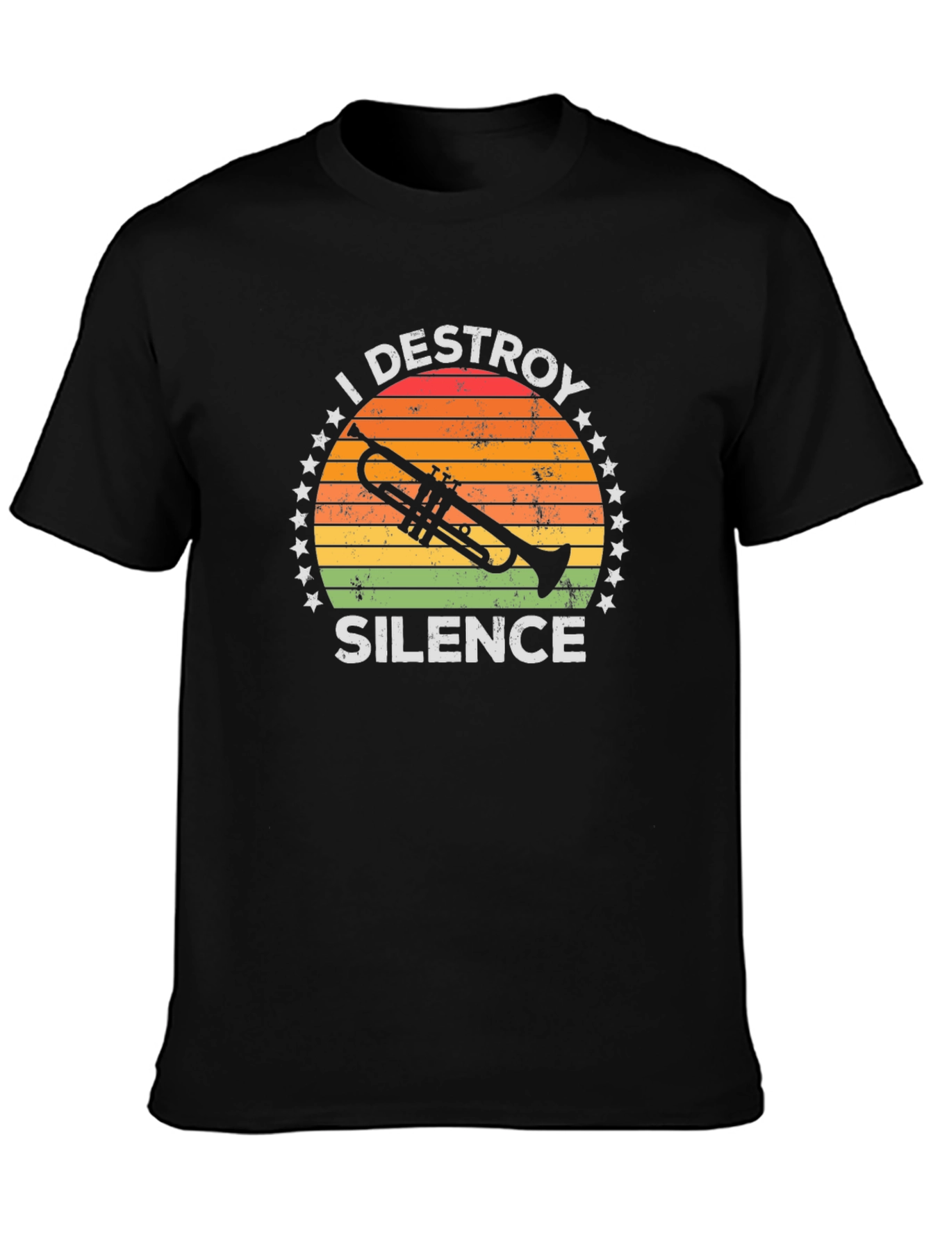 I Destroy Silence Trumpet T-Shirt