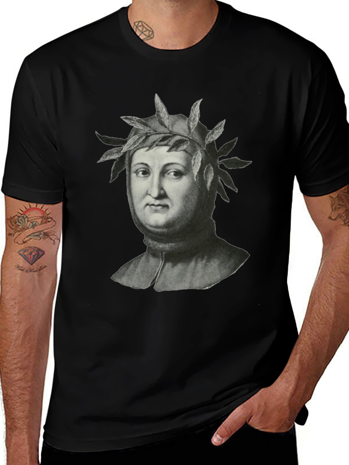 Dante Alighieri Portrait Graphic Tee