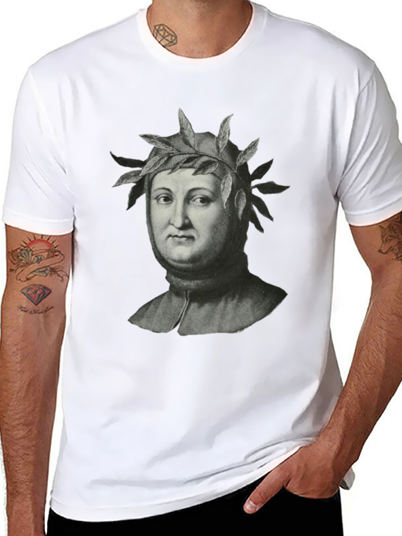 Dante Alighieri Portrait Graphic Tee