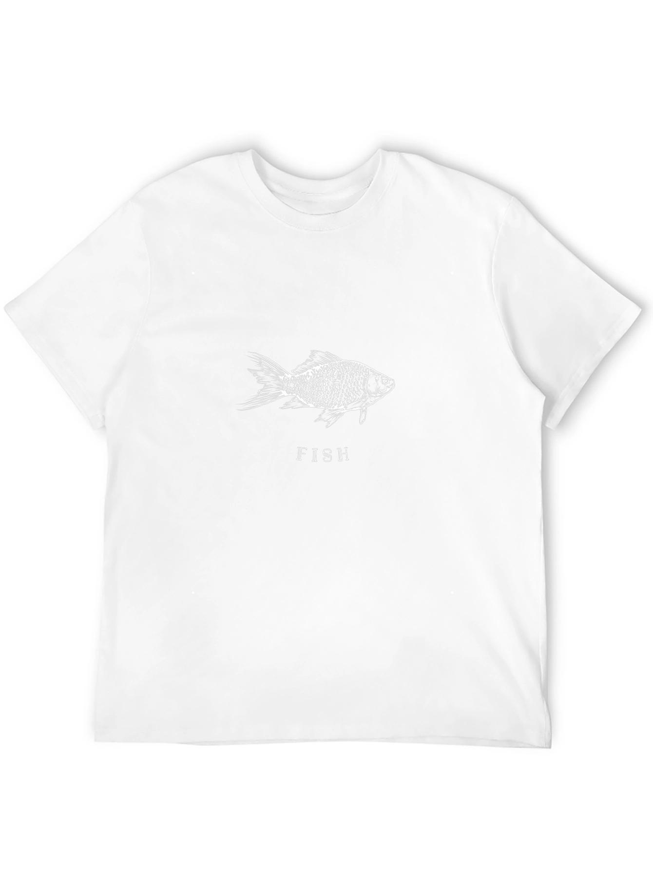 Fish Graphic T-Shirt - Black Casual Tee