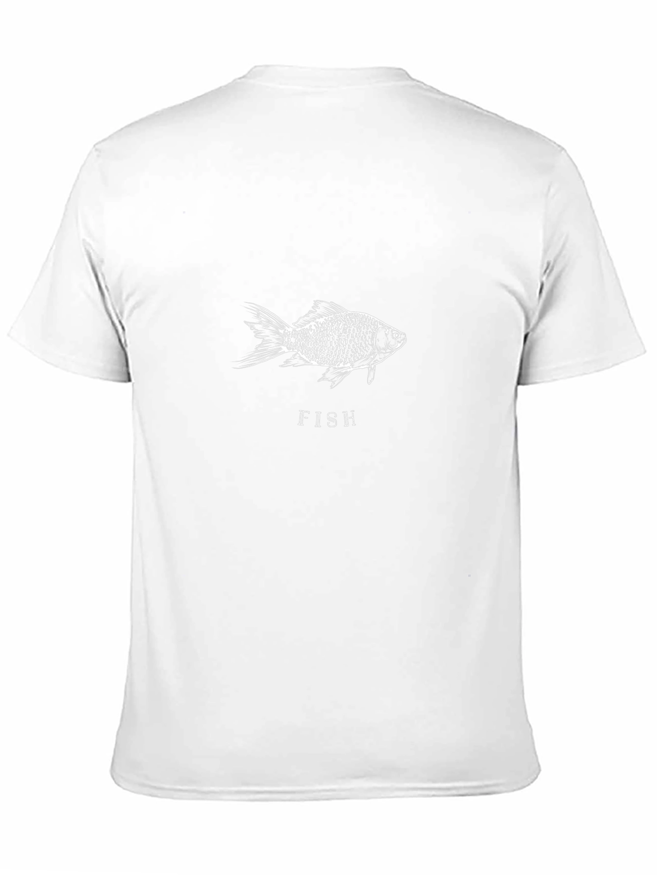 Fish Graphic T-Shirt - Black Casual Tee