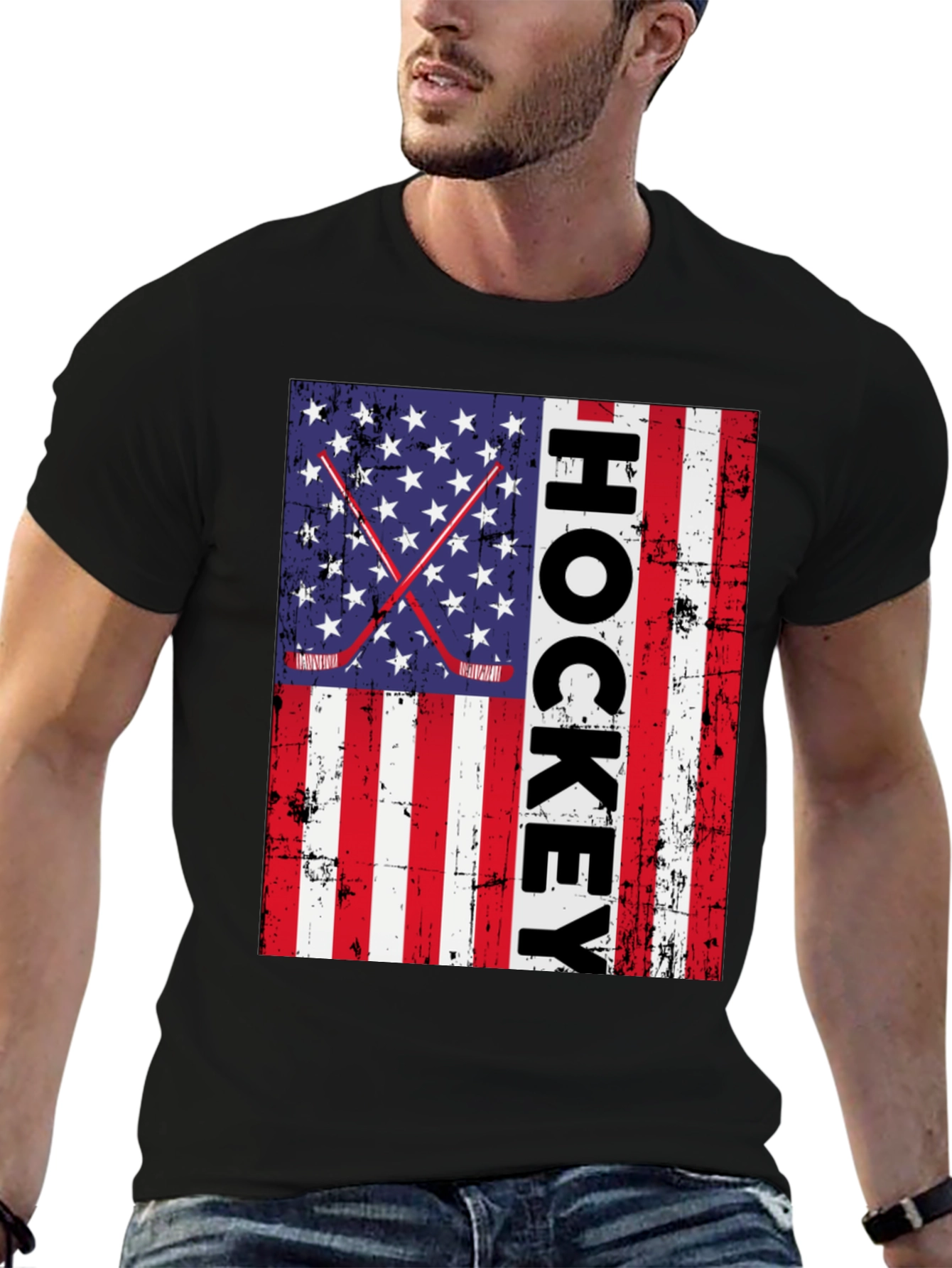 Hockey USA Flag T-Shirt