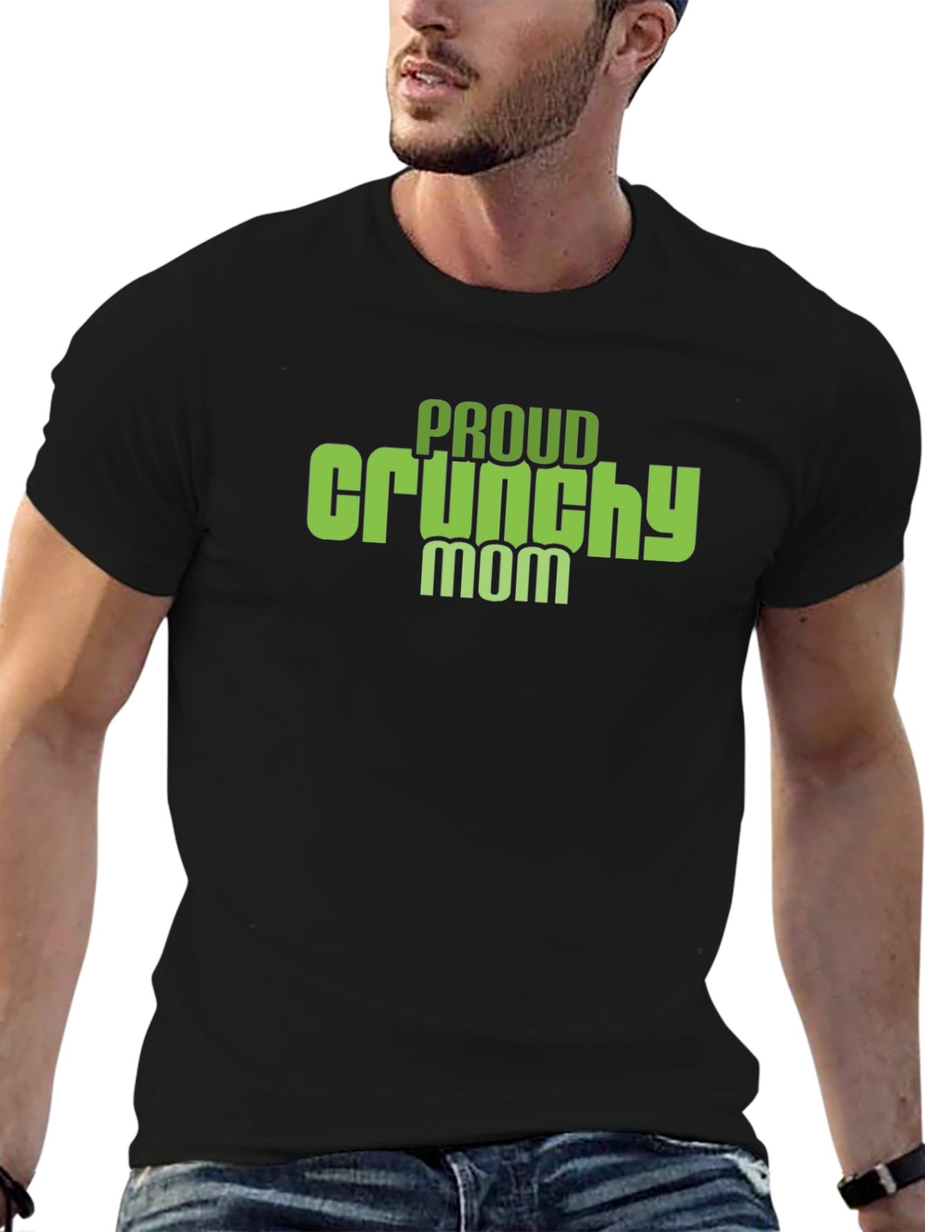 Proud Crunchy Mom Graphic T-Shirt - Soft Cotton Tee