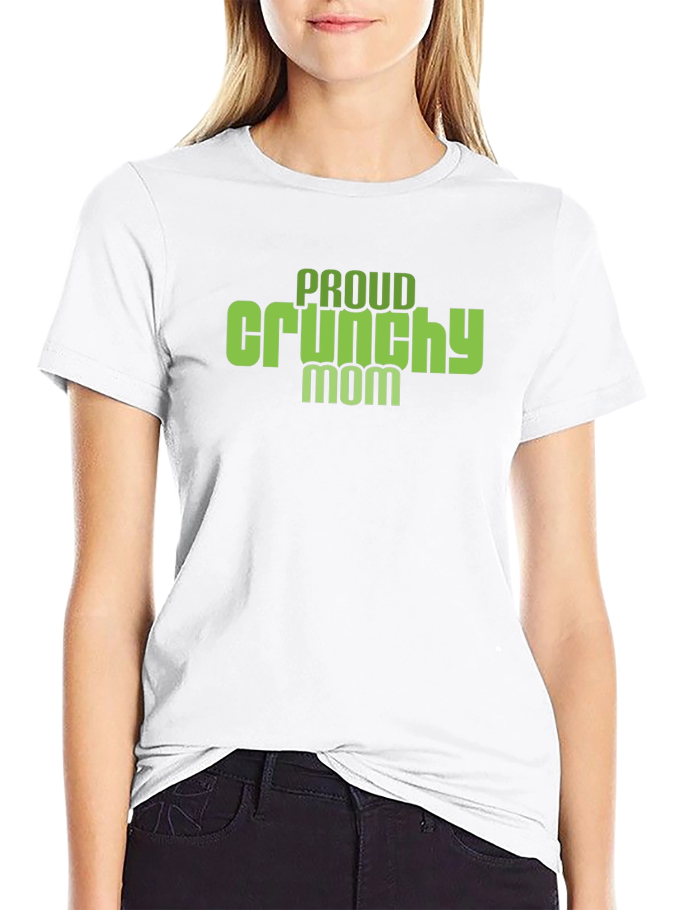 Proud Crunchy Mom Graphic T-Shirt - Soft Cotton Tee