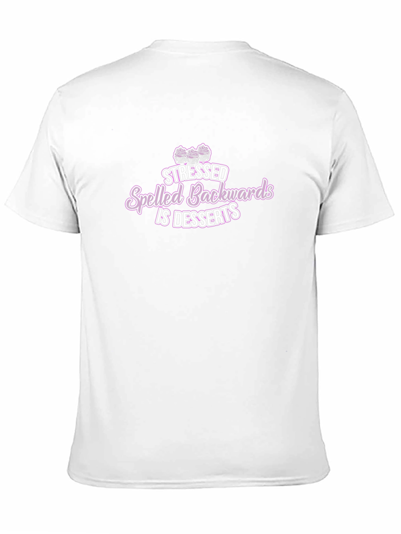 Stressed Spelled Backwards is Desserts Black T-Shirt