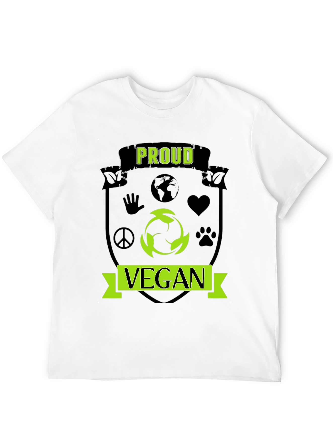 Proud Vegan T-Shirt - Black Activist Tee