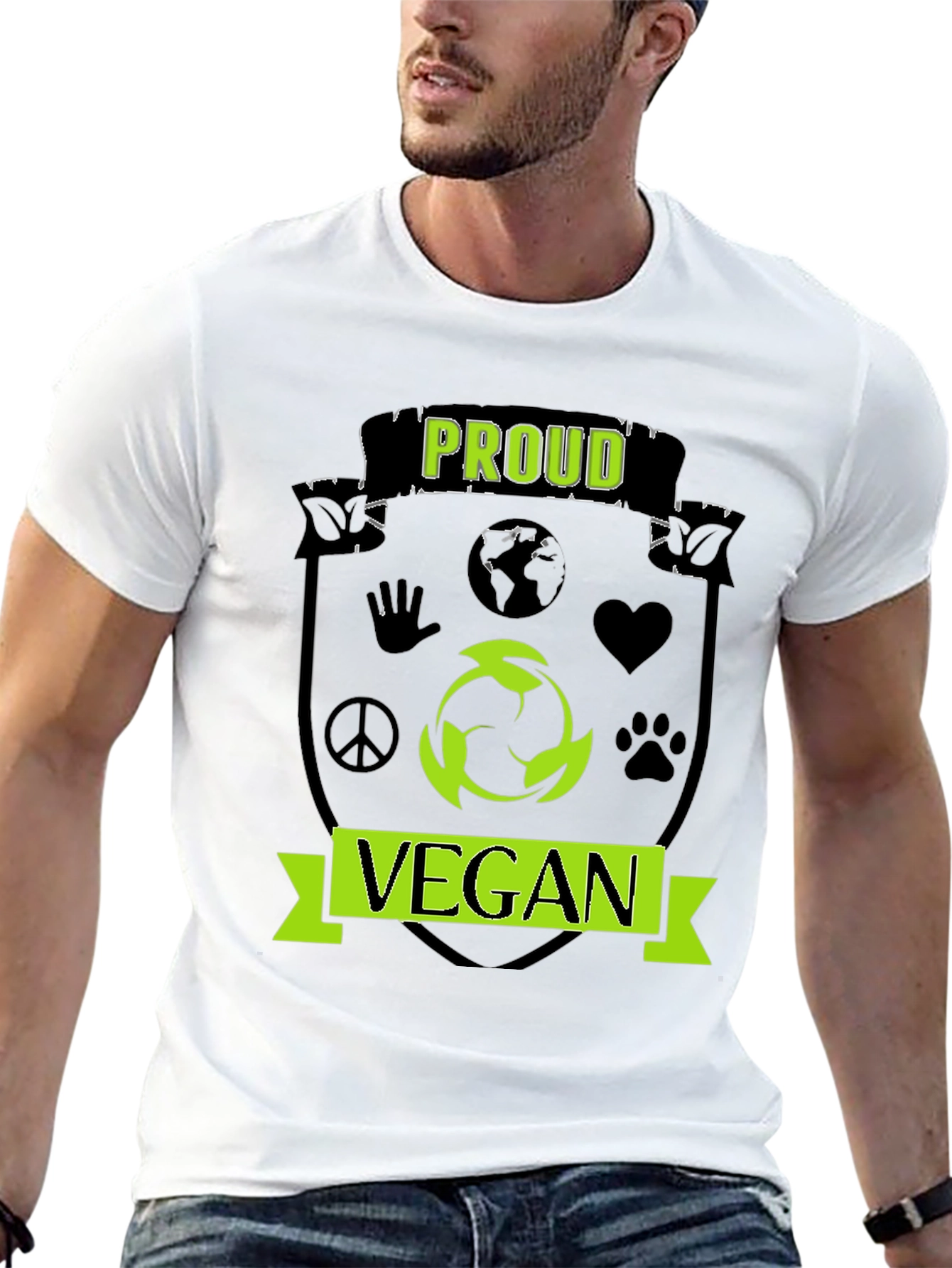 Proud Vegan T-Shirt - Black Activist Tee