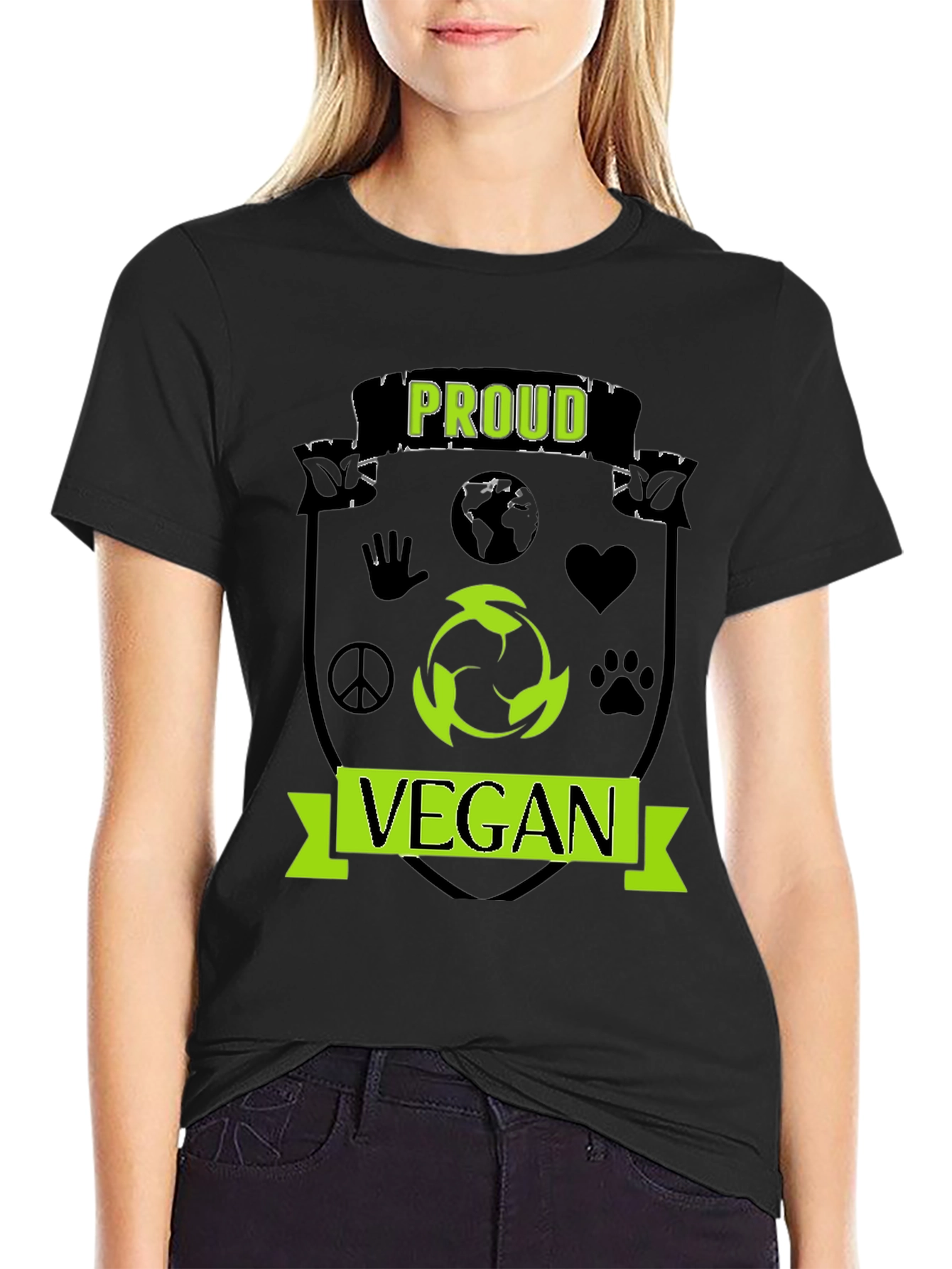 Proud Vegan T-Shirt - Black Activist Tee