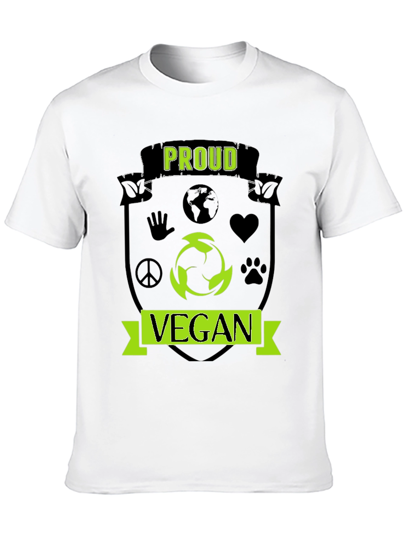 Proud Vegan T-Shirt - Black Activist Tee