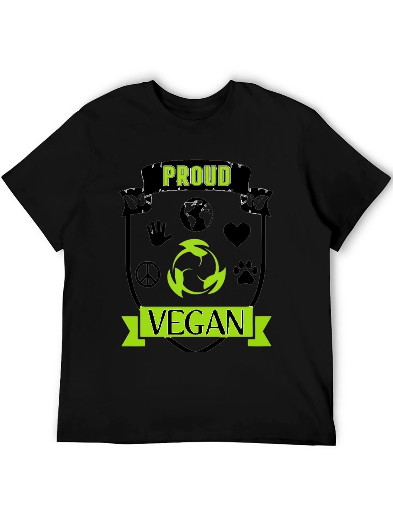 Proud Vegan T-Shirt - Black Activist Tee