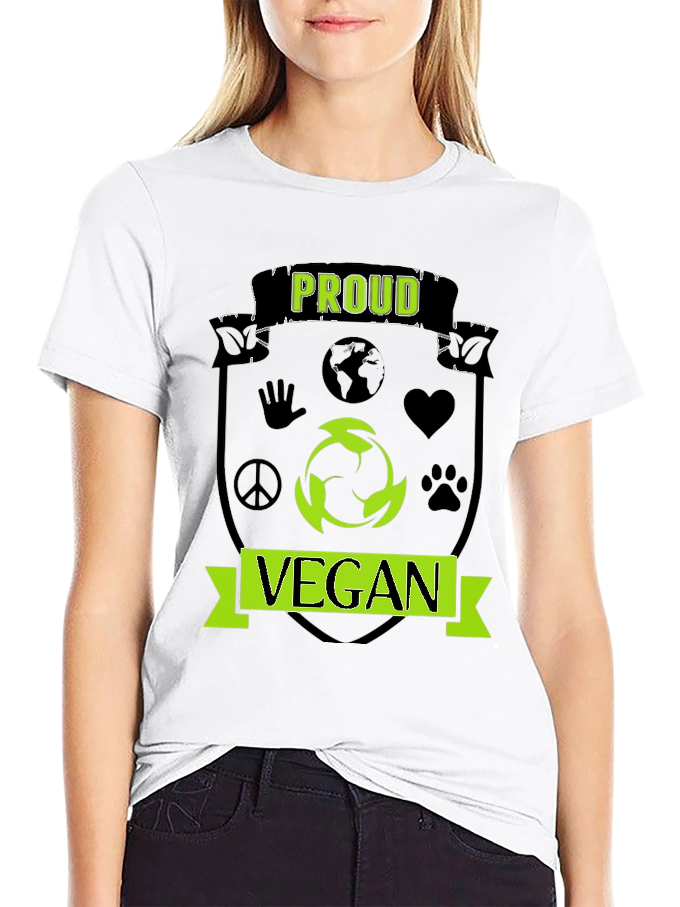 Proud Vegan T-Shirt - Black Activist Tee