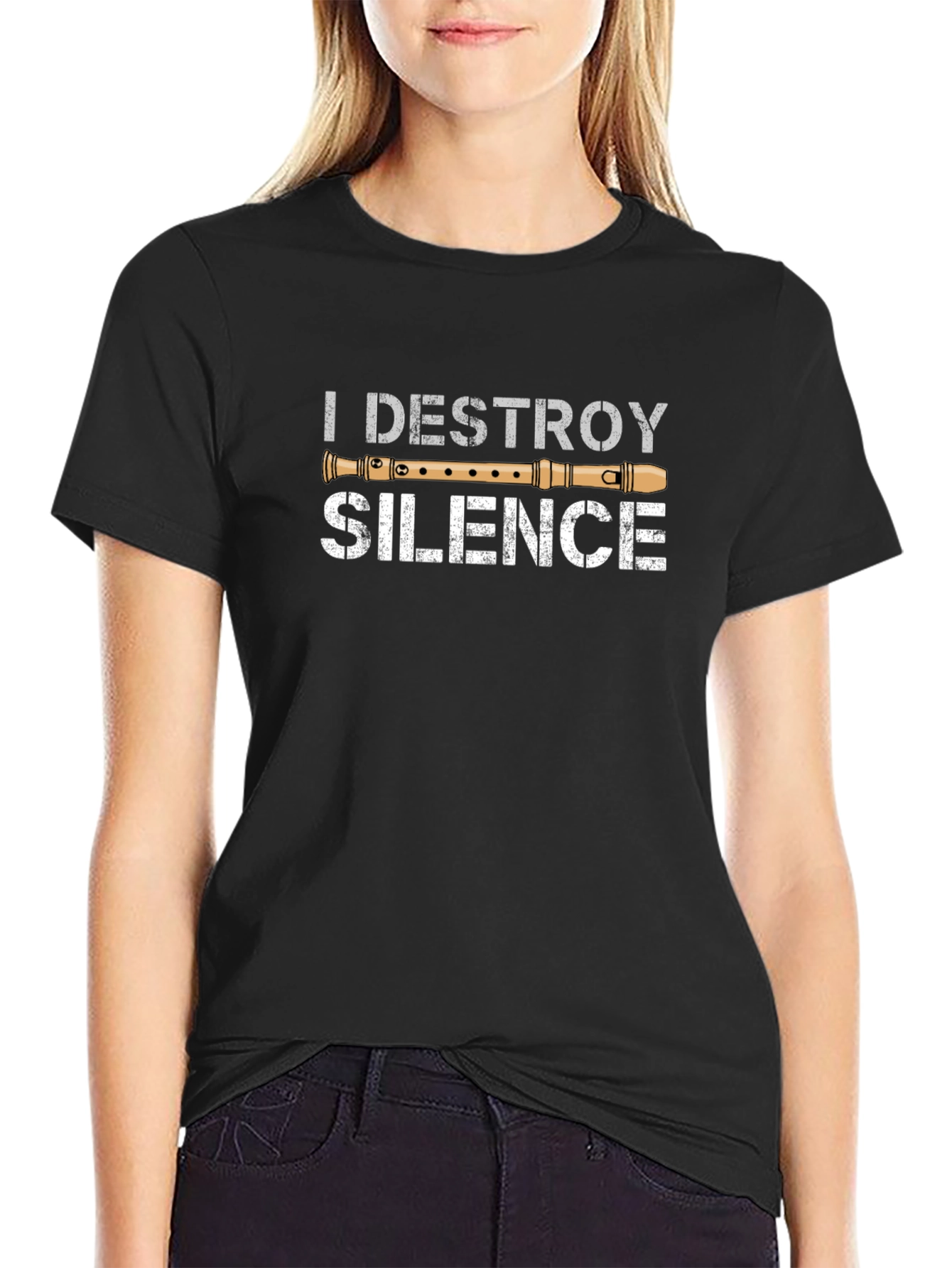 I Destroy Silence T-Shirt Music Lover Tee