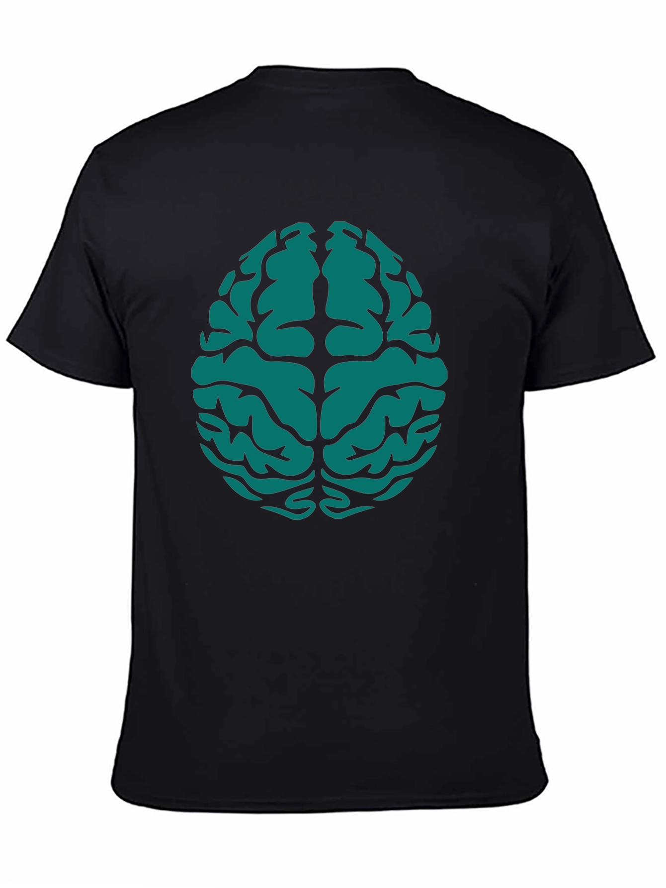 Brain Graphic Tee - Black Cotton Blend