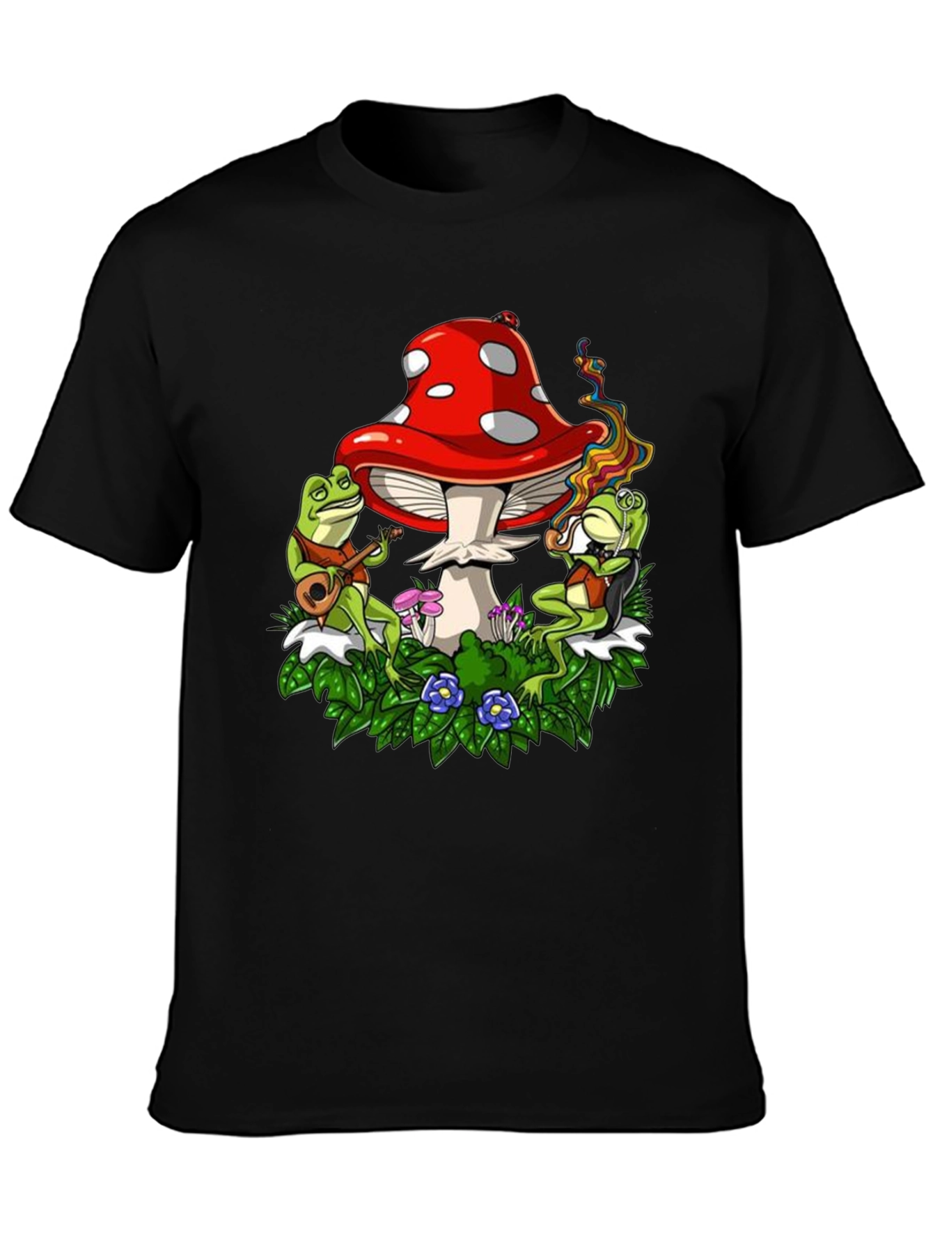 Mushroom Frog Music Graphic Tee