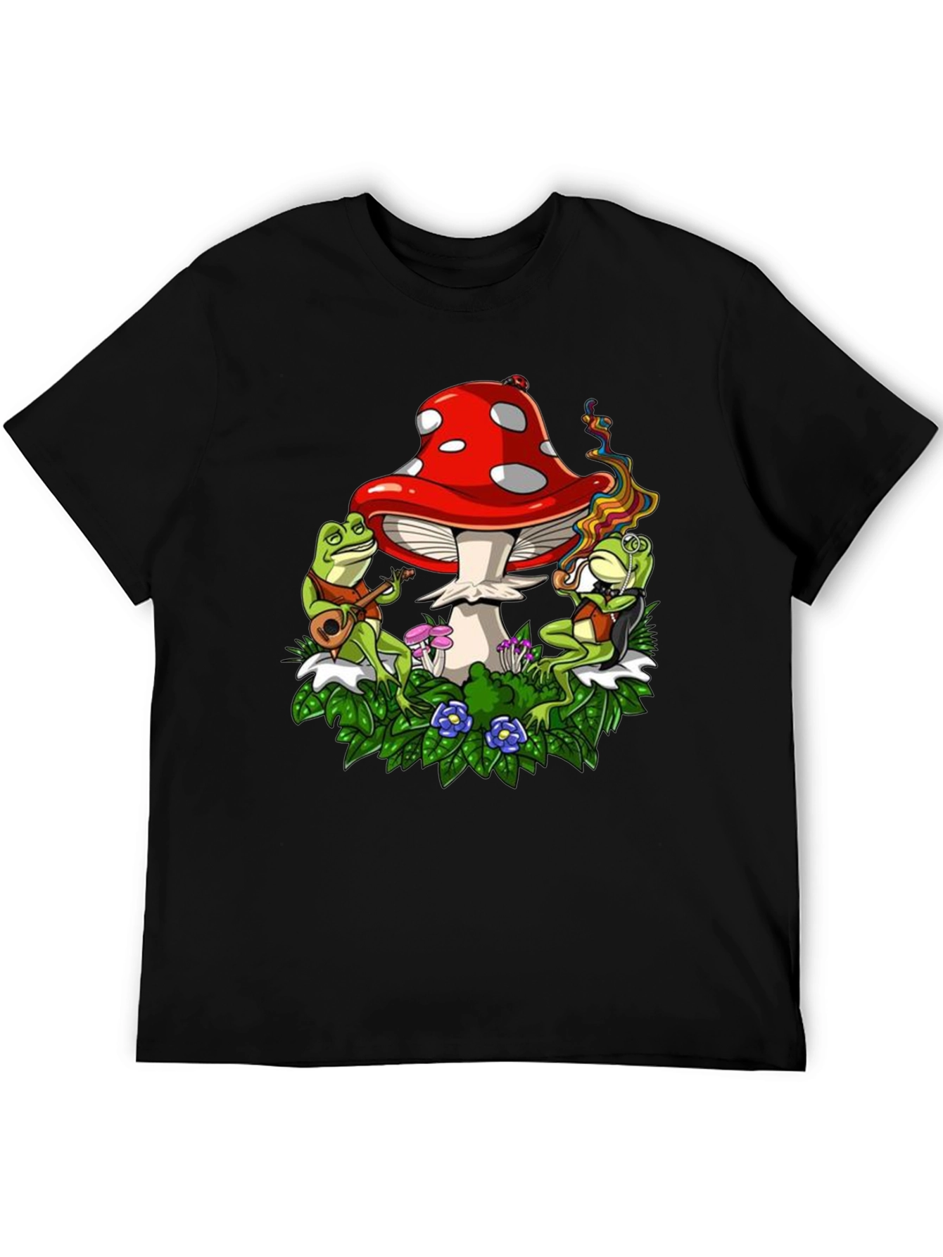 Mushroom Frog Music Graphic Tee