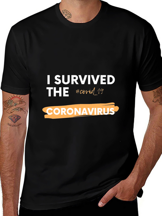 I Survived COVID-19 Black T-Shirt