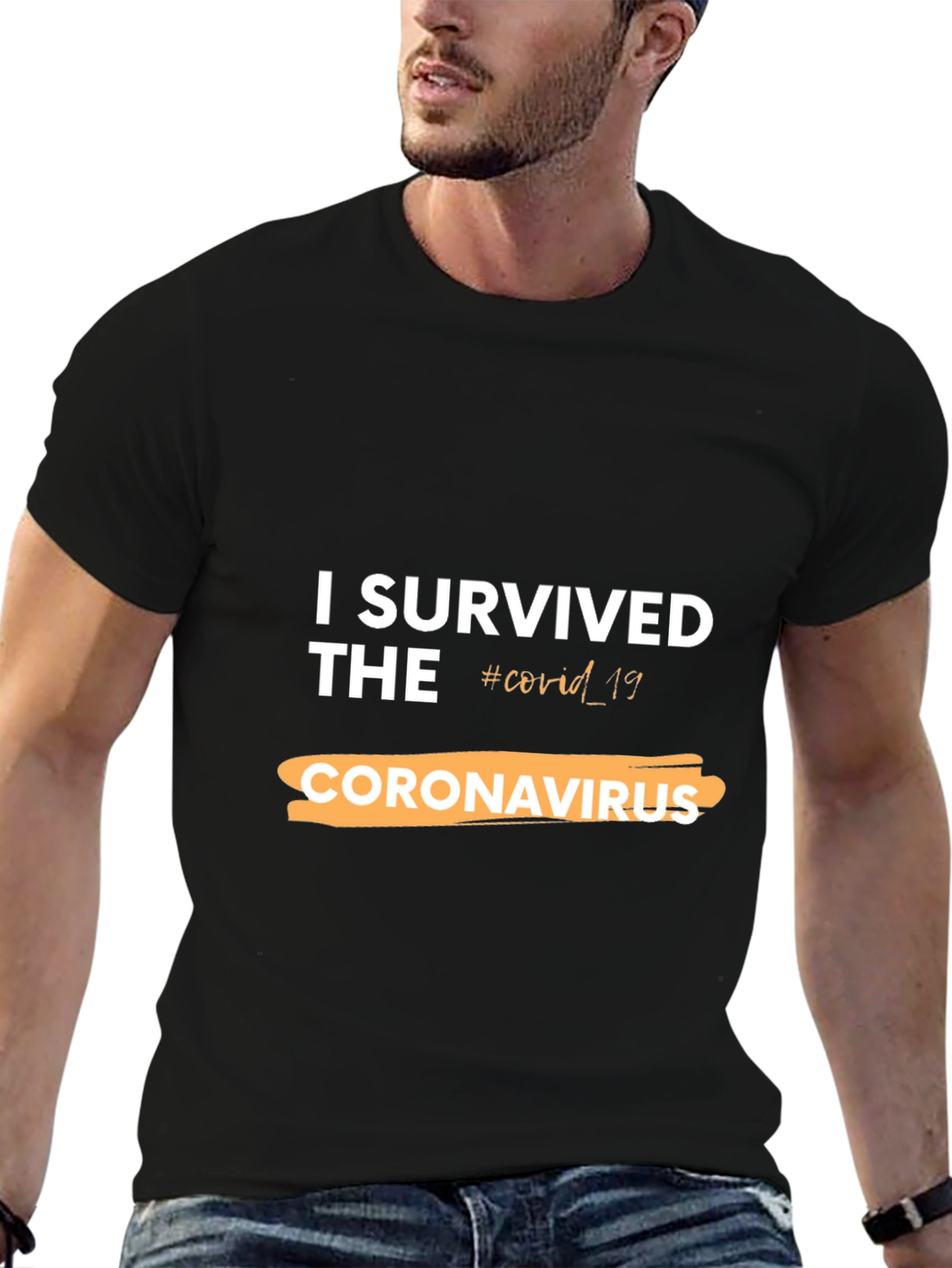 I Survived COVID-19 Black T-Shirt