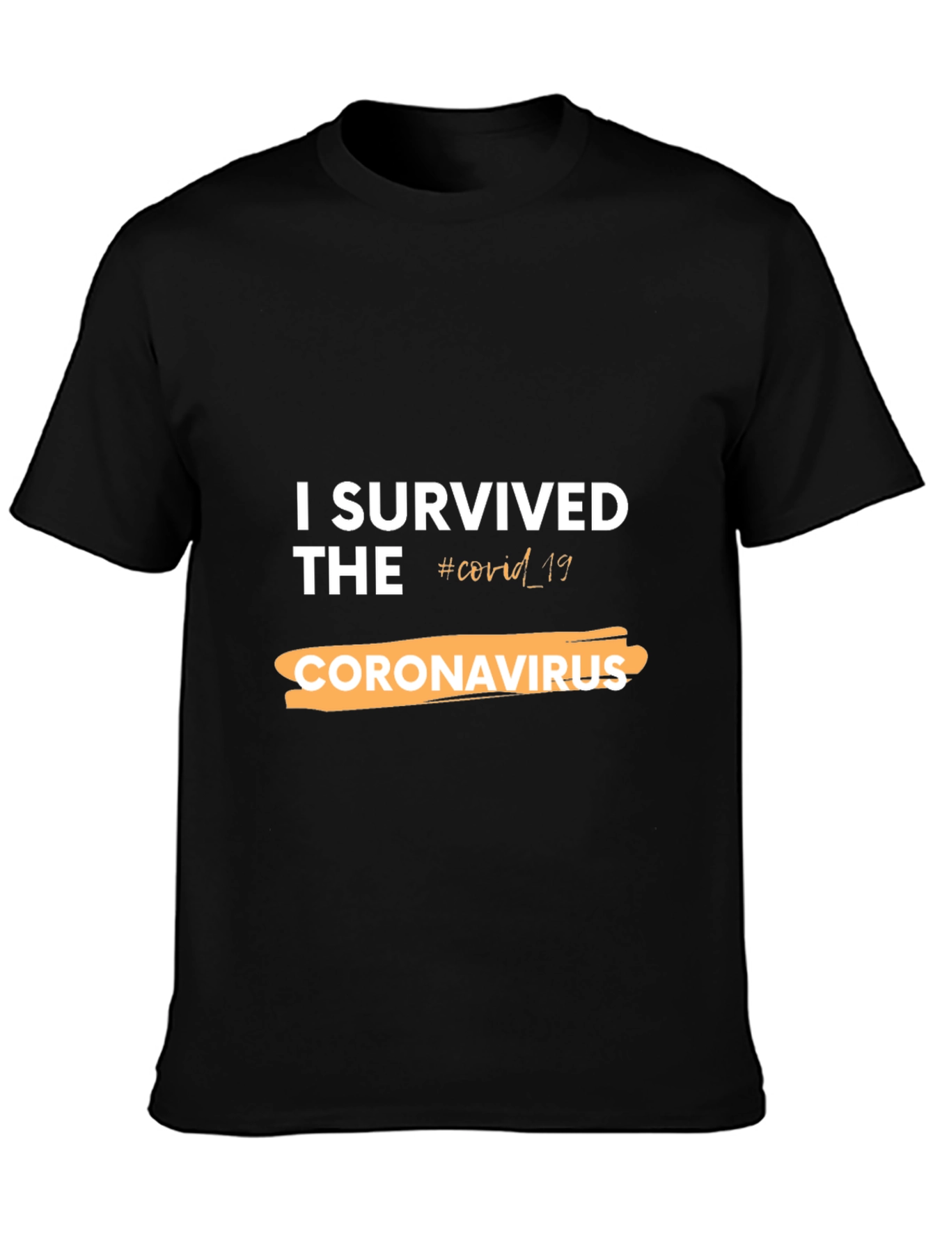 I Survived COVID-19 Black T-Shirt