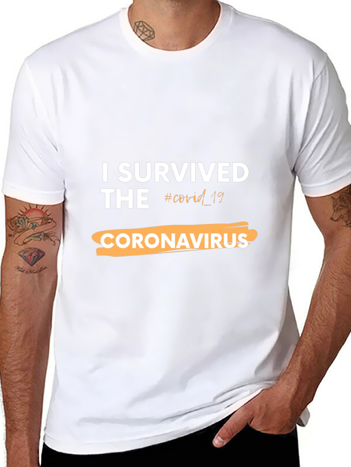 I Survived COVID-19 Black T-Shirt