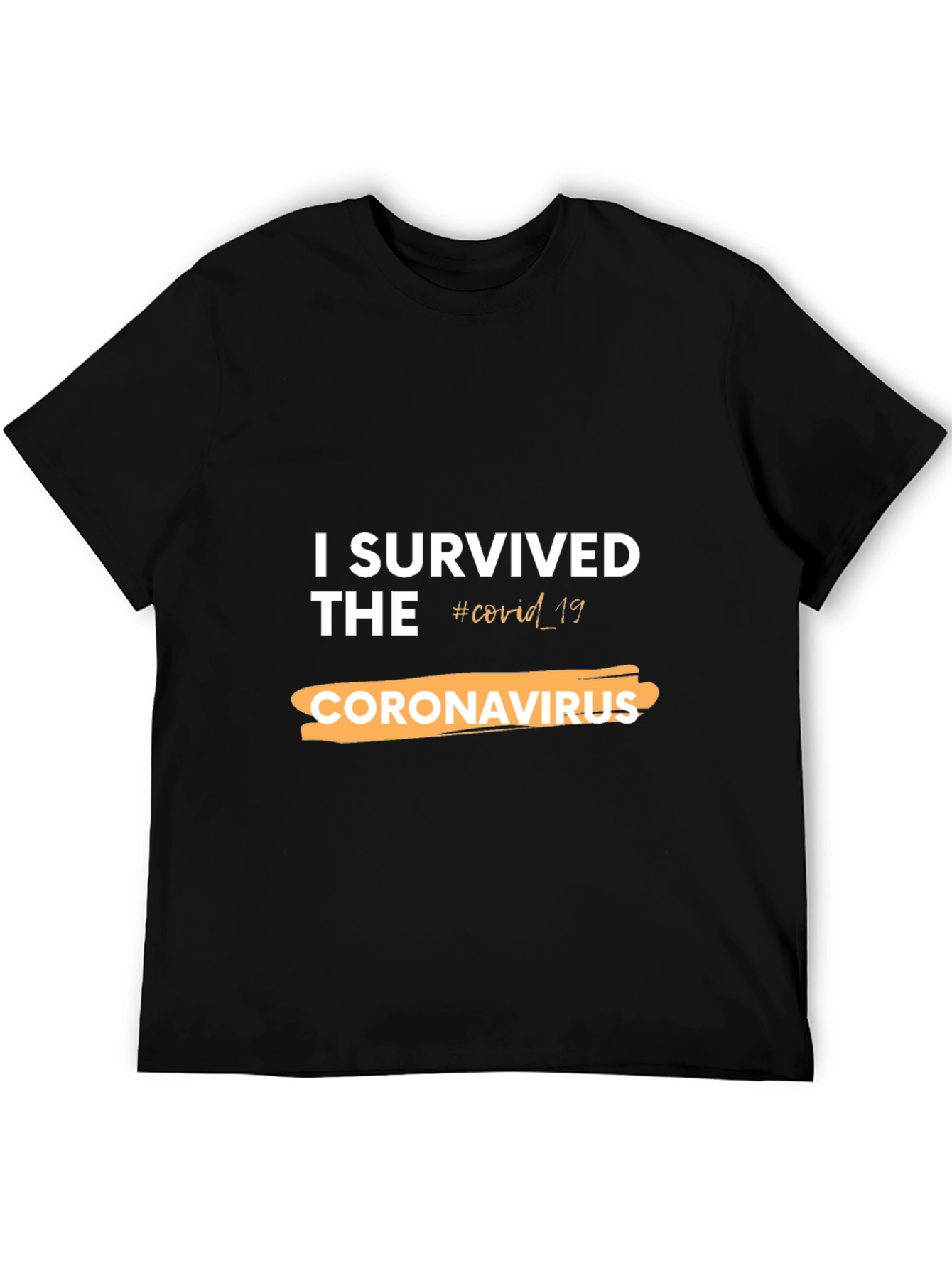 I Survived COVID-19 Black T-Shirt