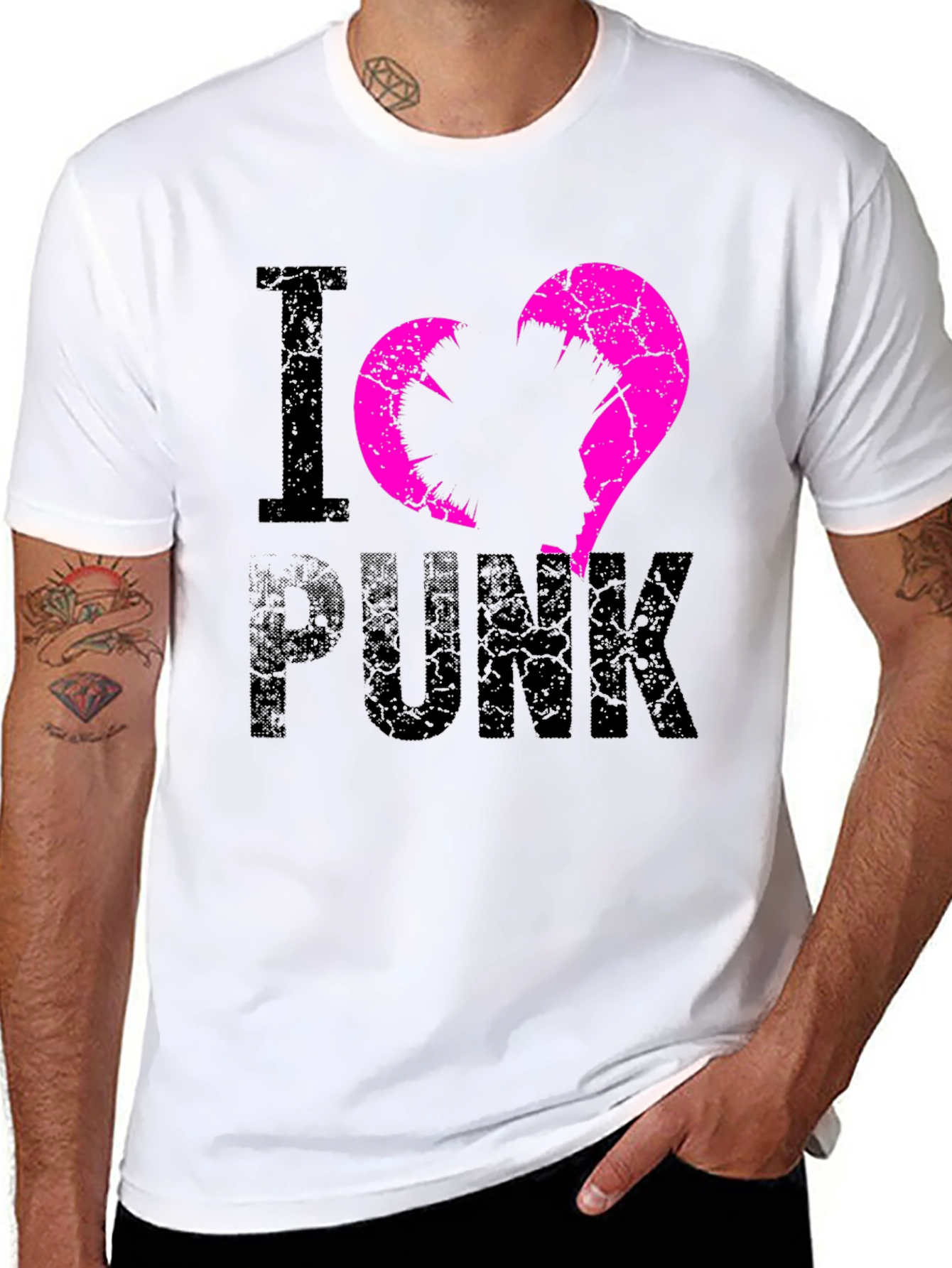I Love Punk Graphic Tee - Edgy Streetwear