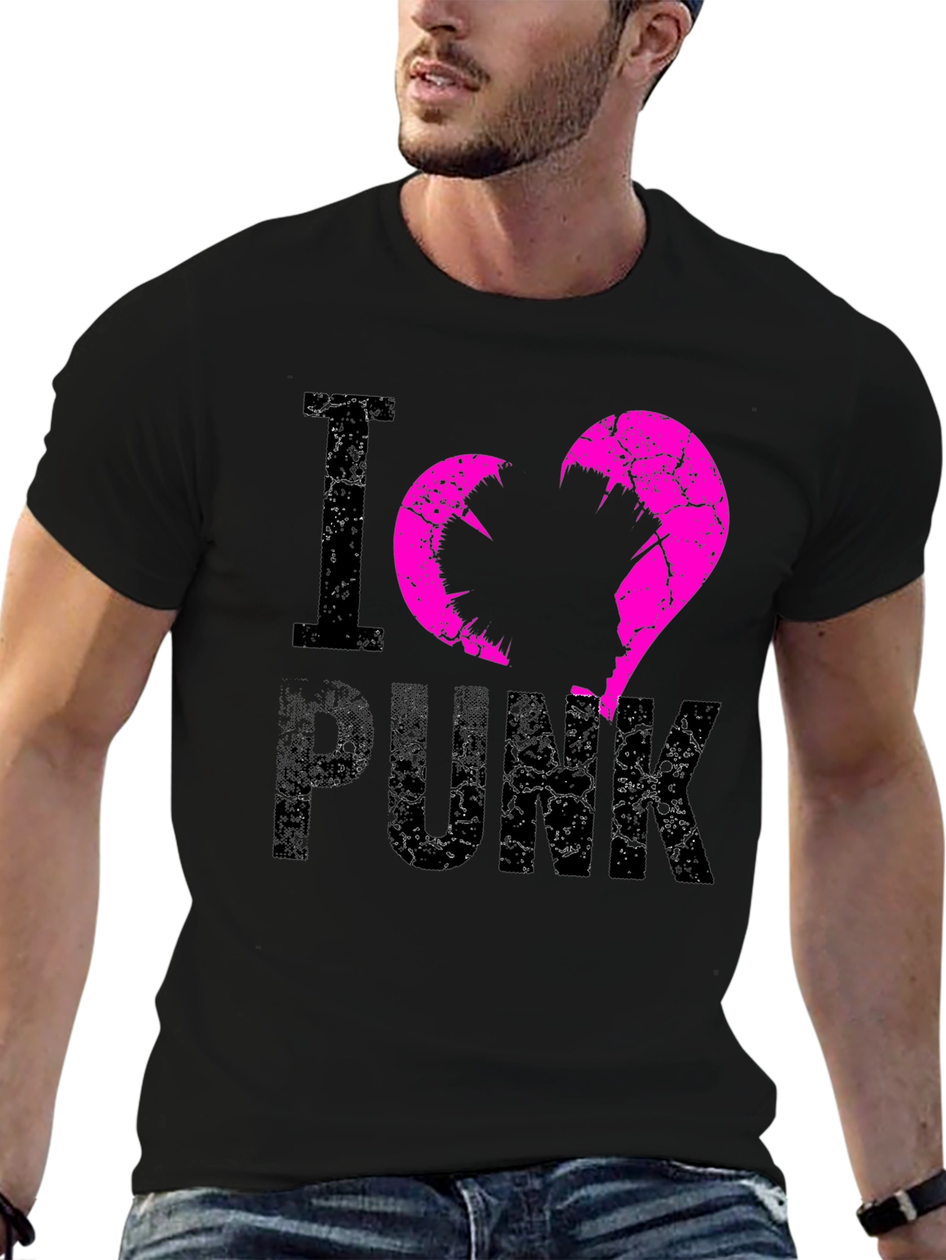 I Love Punk Graphic Tee - Edgy Streetwear
