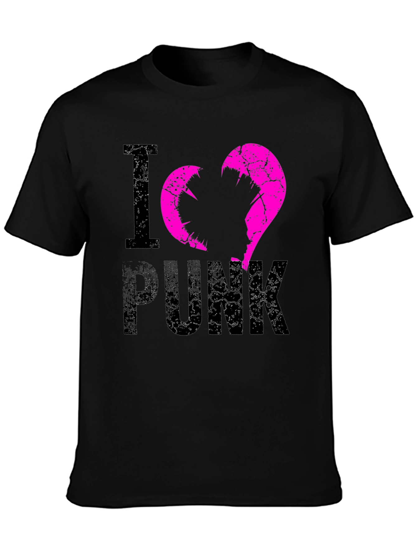 I Love Punk Graphic Tee - Edgy Streetwear
