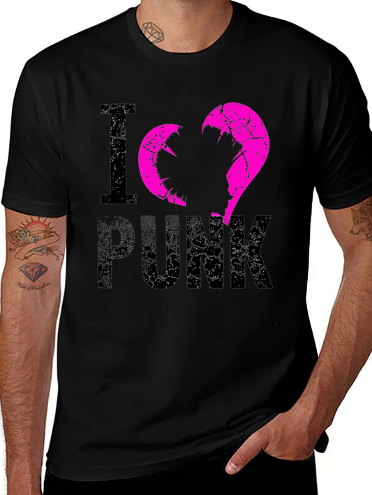 I Love Punk Graphic Tee - Edgy Streetwear