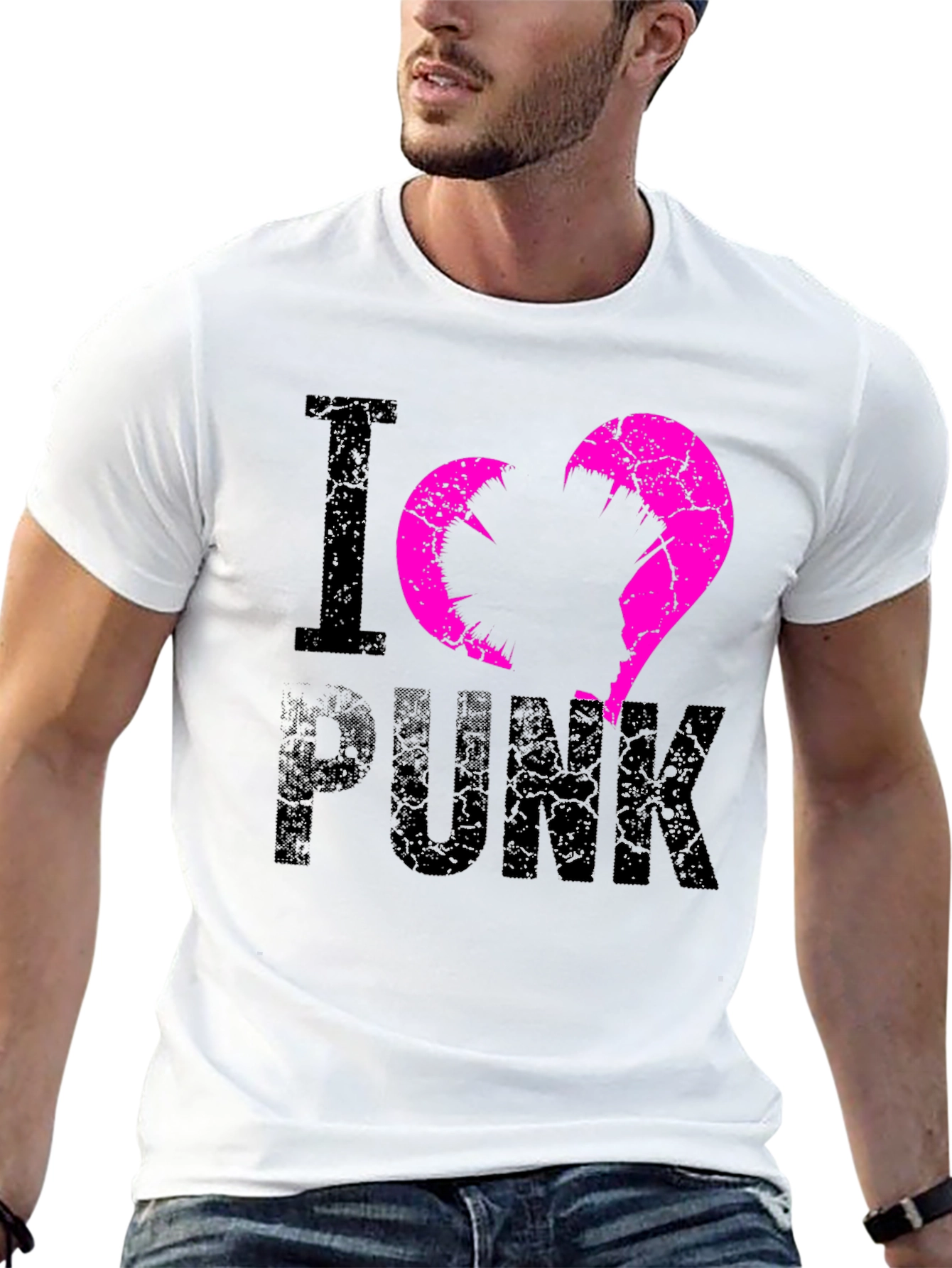 I Love Punk Graphic Tee - Edgy Streetwear