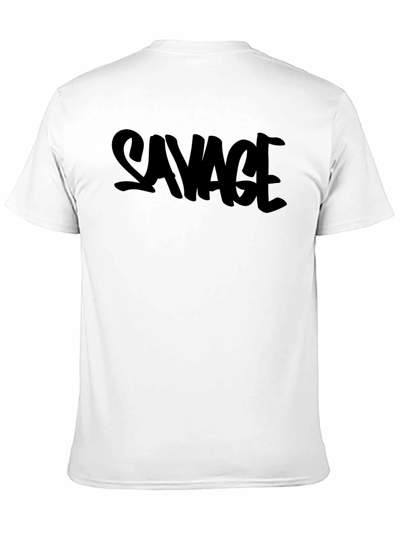 Savage Graphic Print T-Shirt - Black Cotton Tee