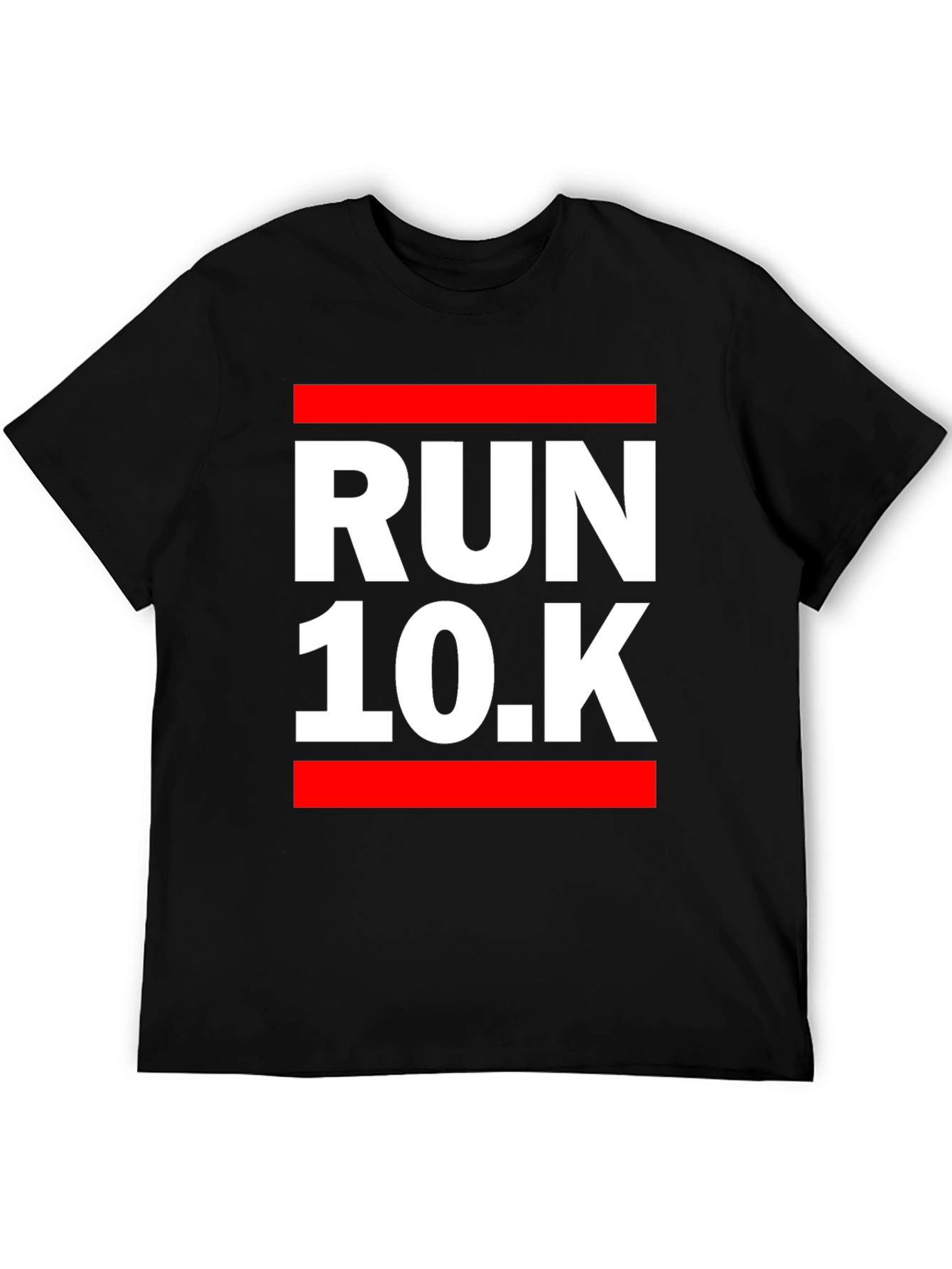 Run 10K Black Graphic Tee