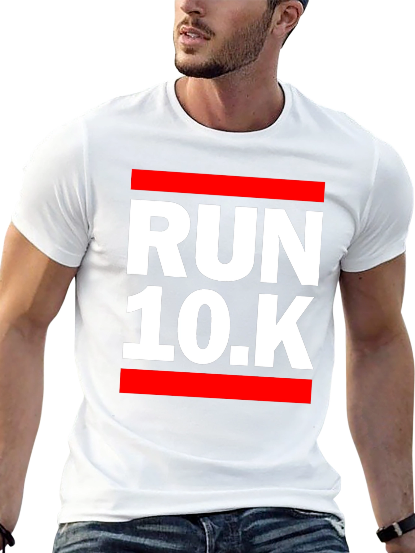 Run 10K Black Graphic Tee