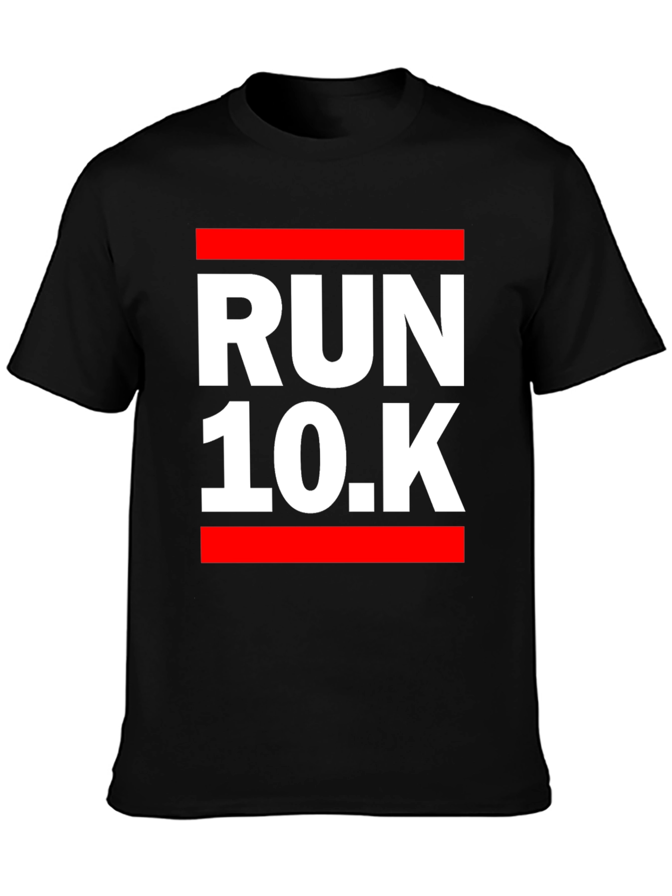 Run 10K Black Graphic Tee