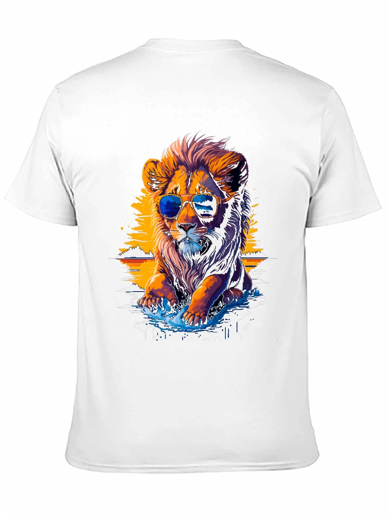 Cool Lion Graphic Tee - Black