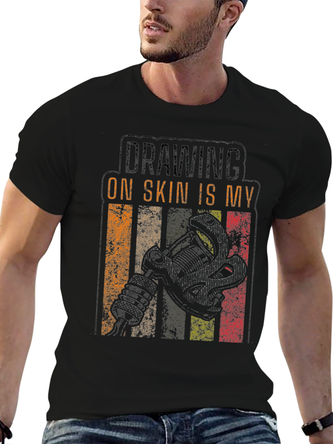 Drawing on Skin Tattoo T-Shirt