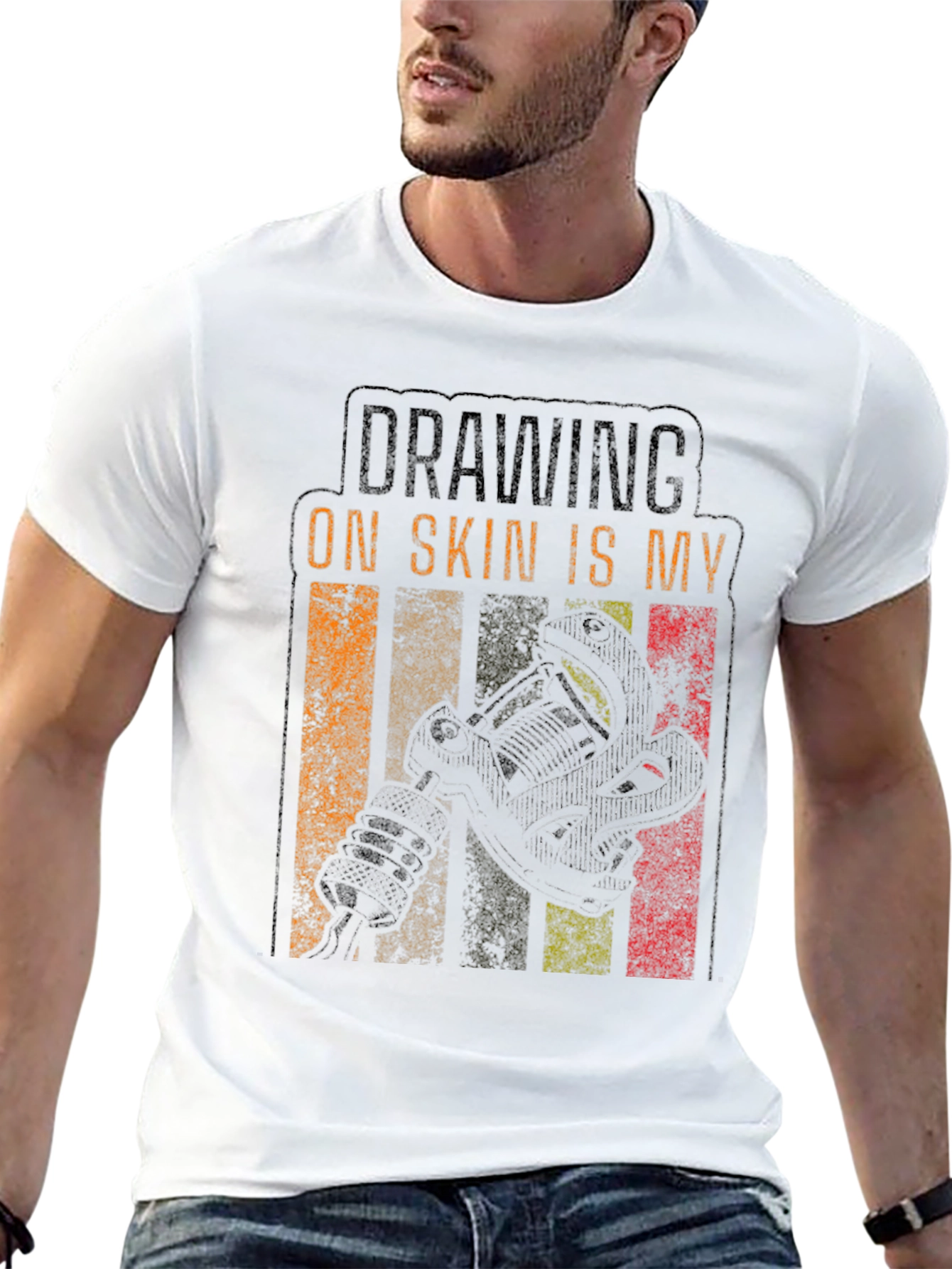 Drawing on Skin Tattoo T-Shirt