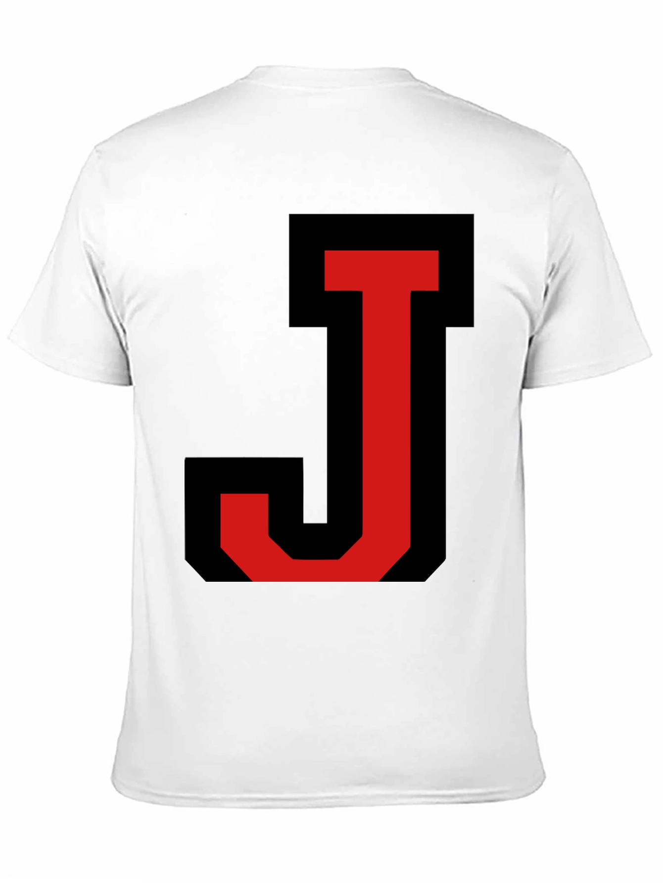 Bold Initial J Graphic Black T-Shirt