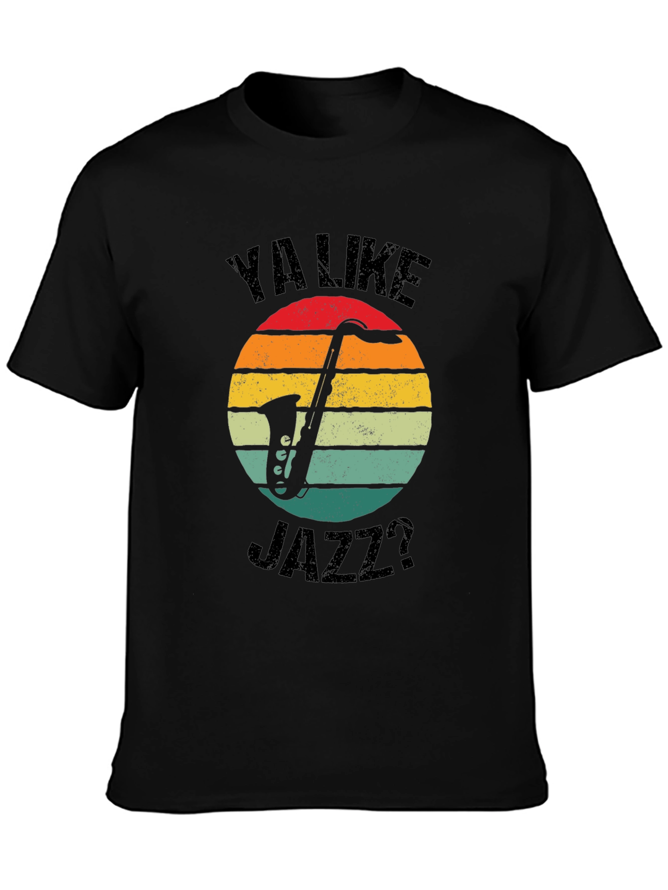 Ya Like Jazz? Graphic T-Shirt - Retro Sunset Design