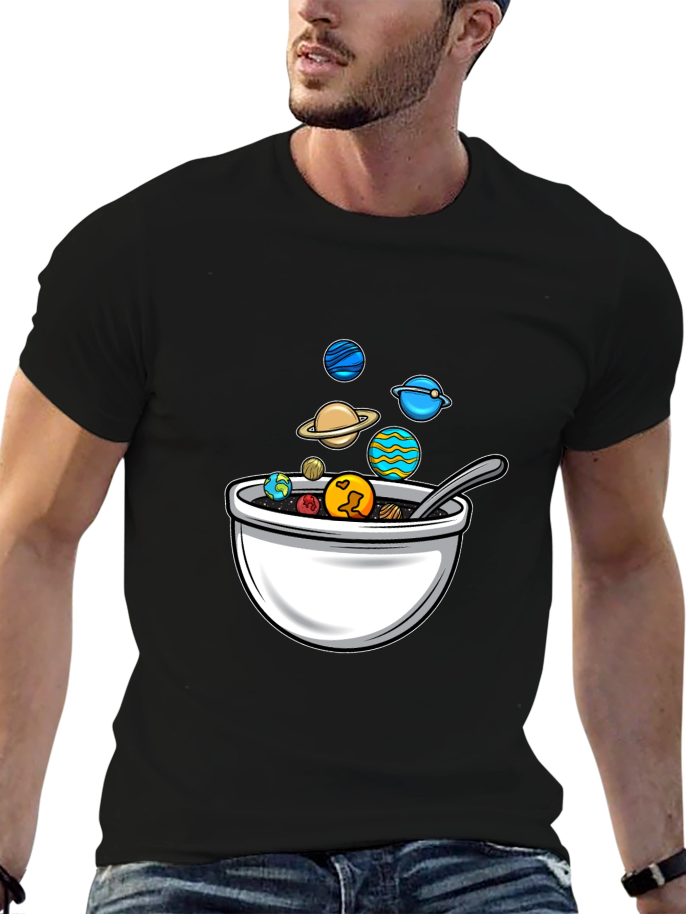 Planetary Cereal Bowl Graphic Tee