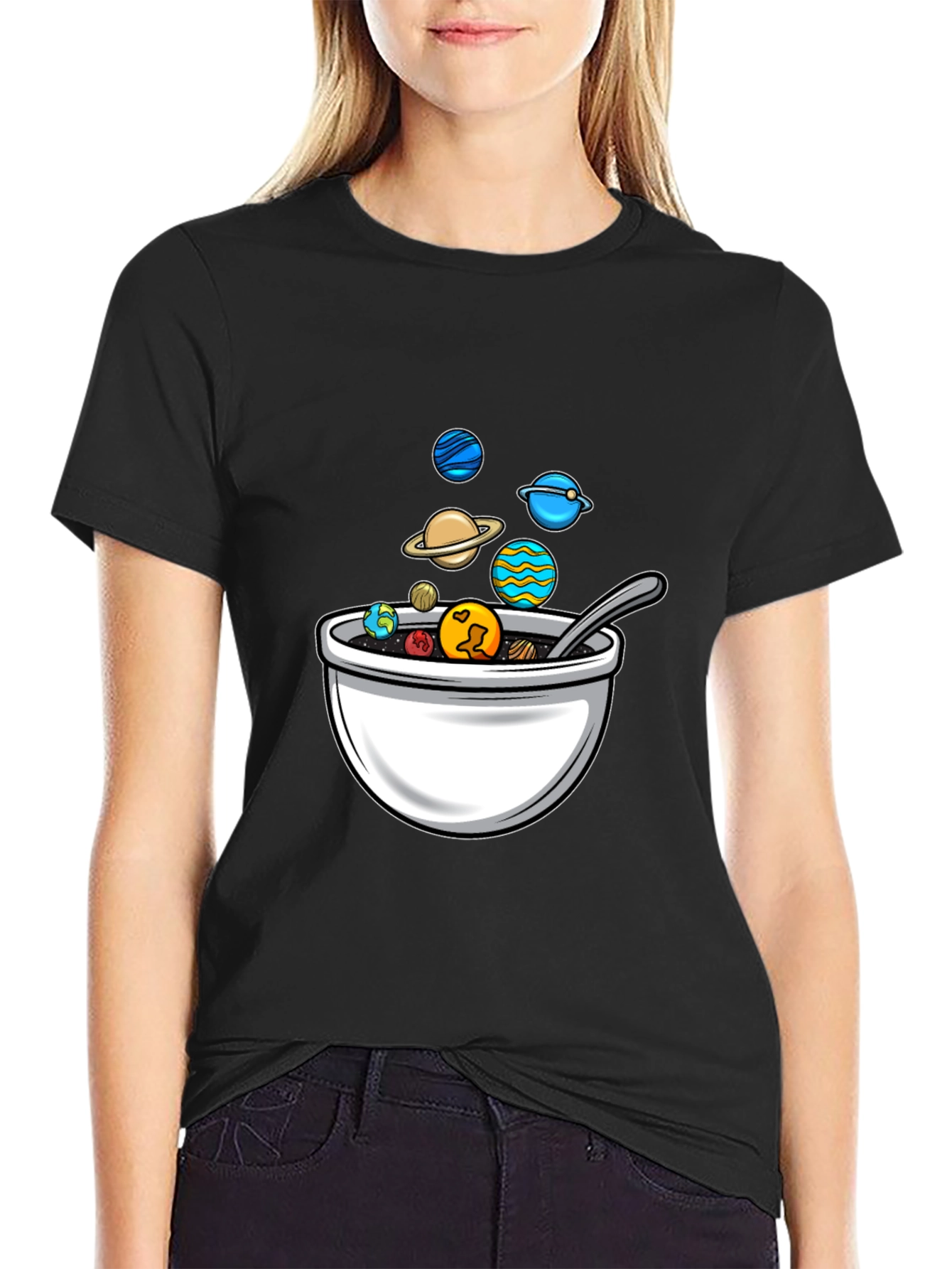 Planetary Cereal Bowl Graphic Tee