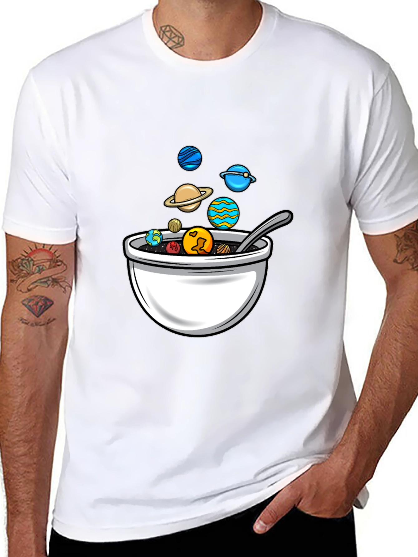 Planetary Cereal Bowl Graphic Tee