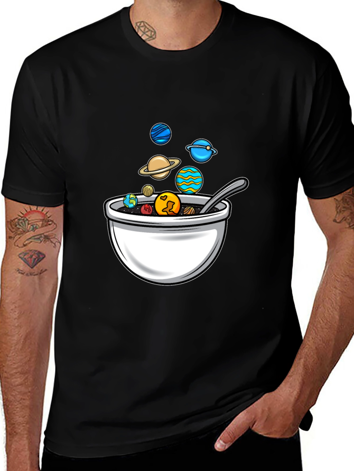 Planetary Cereal Bowl Graphic Tee