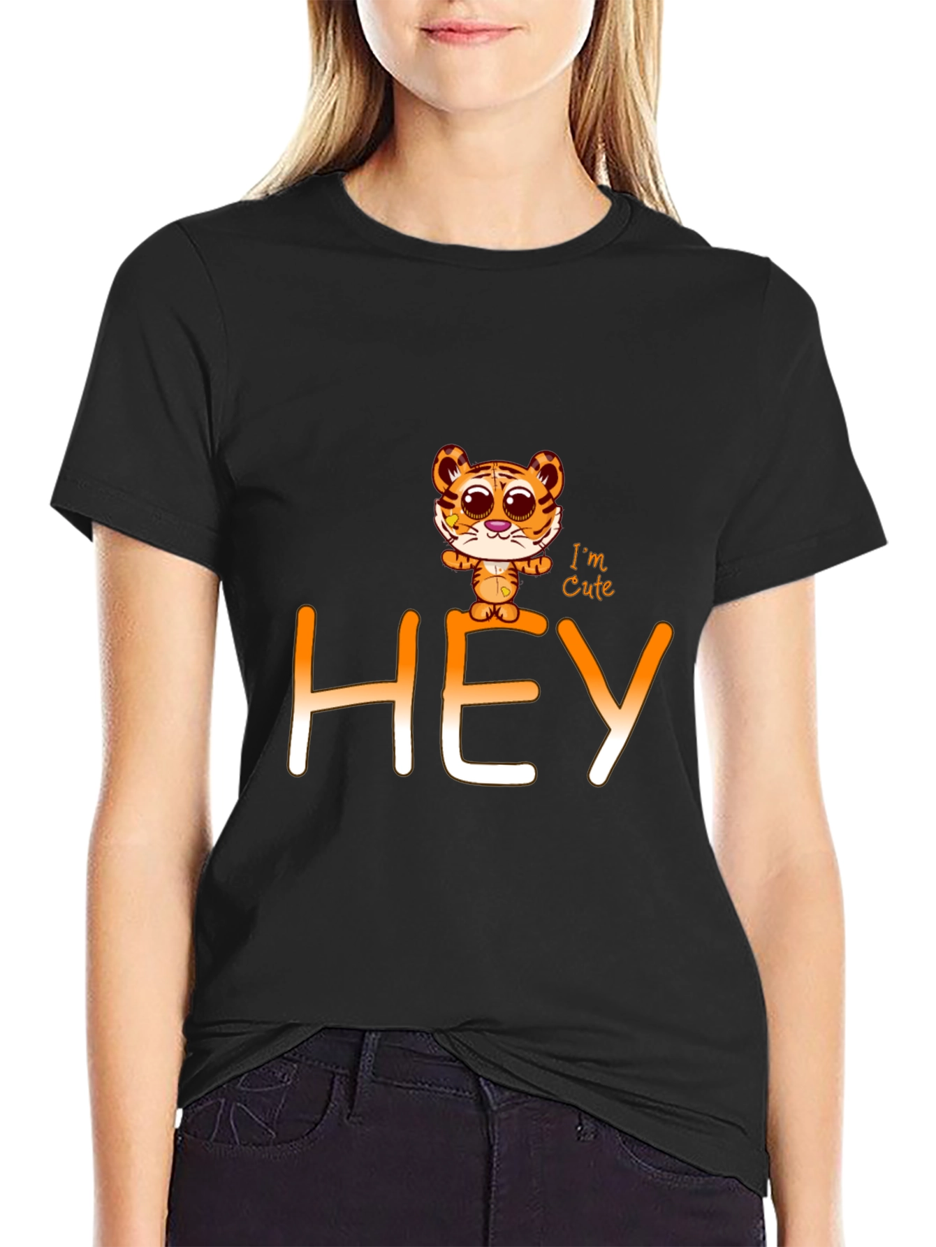Cute Tiger Cub HEY Graphic Tee