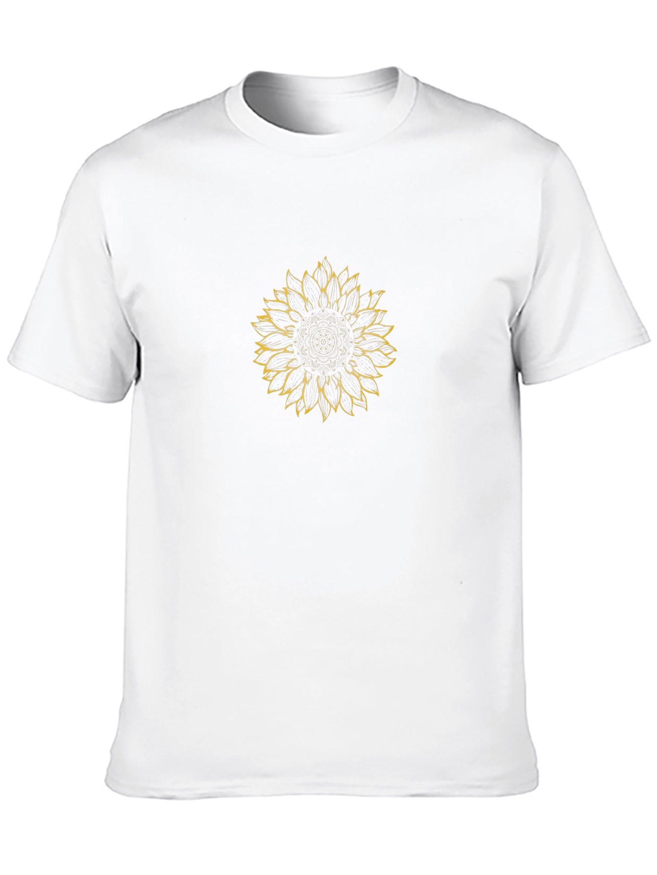 Sunflower Graphic Tee - Black Cotton Comfort